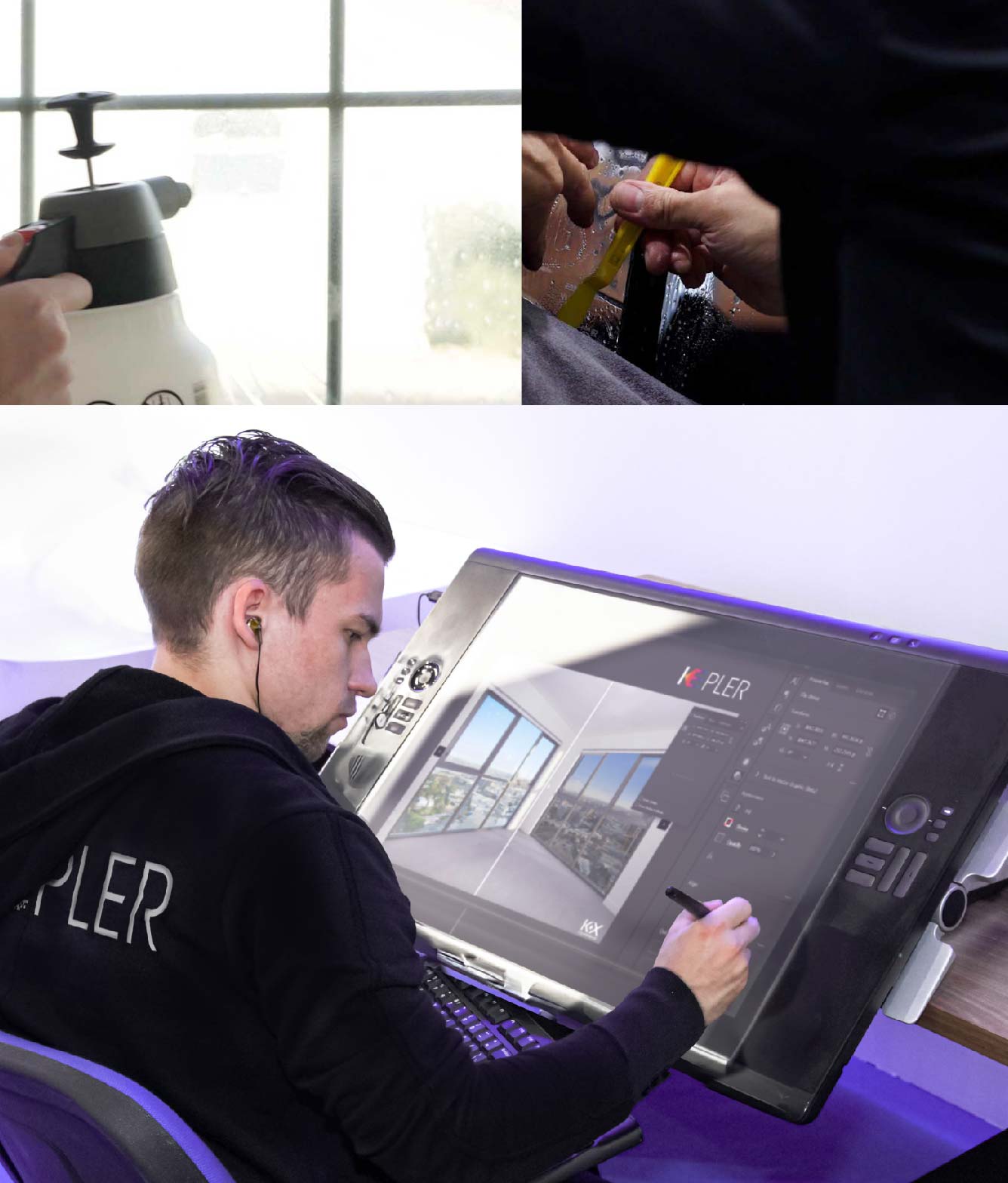Kepler Specialist Performing Commercial Window Tinting in Richmond Richmond