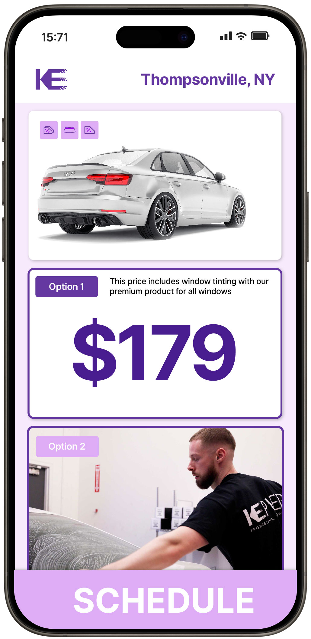 View Affordable Car Window Tinting Prices in Thompsonville, New York
