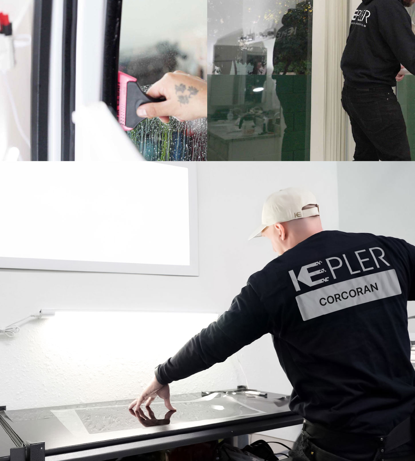 Window Tinting Specialist Cutting Film in Corcoran, California