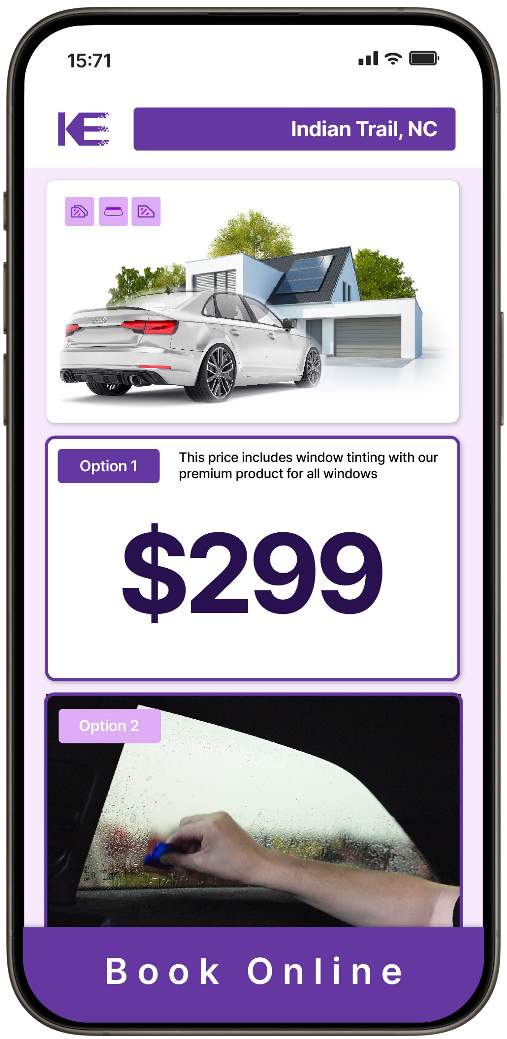 View Competitive Window Tinting Prices in Indian Trail, North Carolina