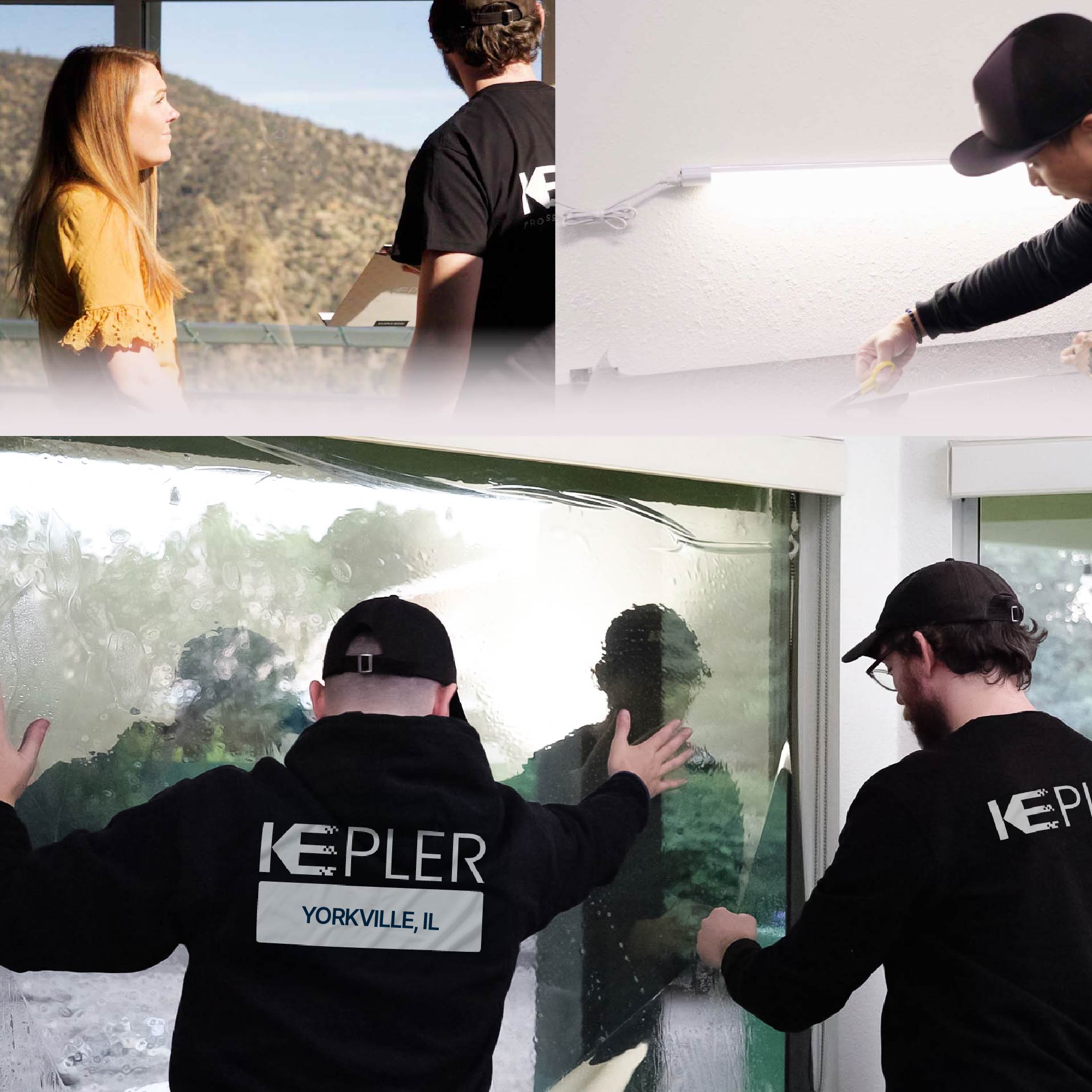 Kepler Specialist Performing Commercial Window Tinting in Yorkville Yorkville