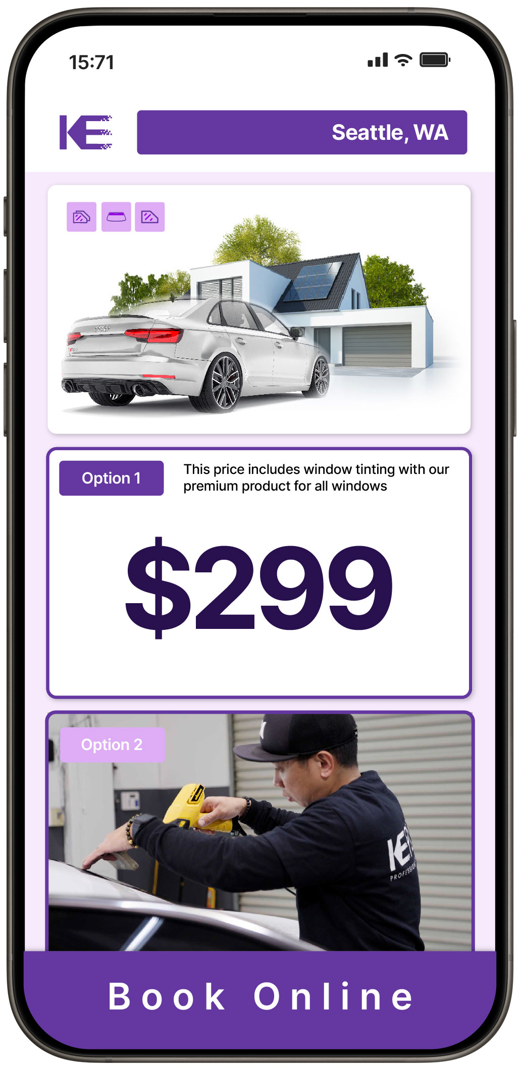 View Reasonable Tesla Window Tinting Rates in Graham, Washington