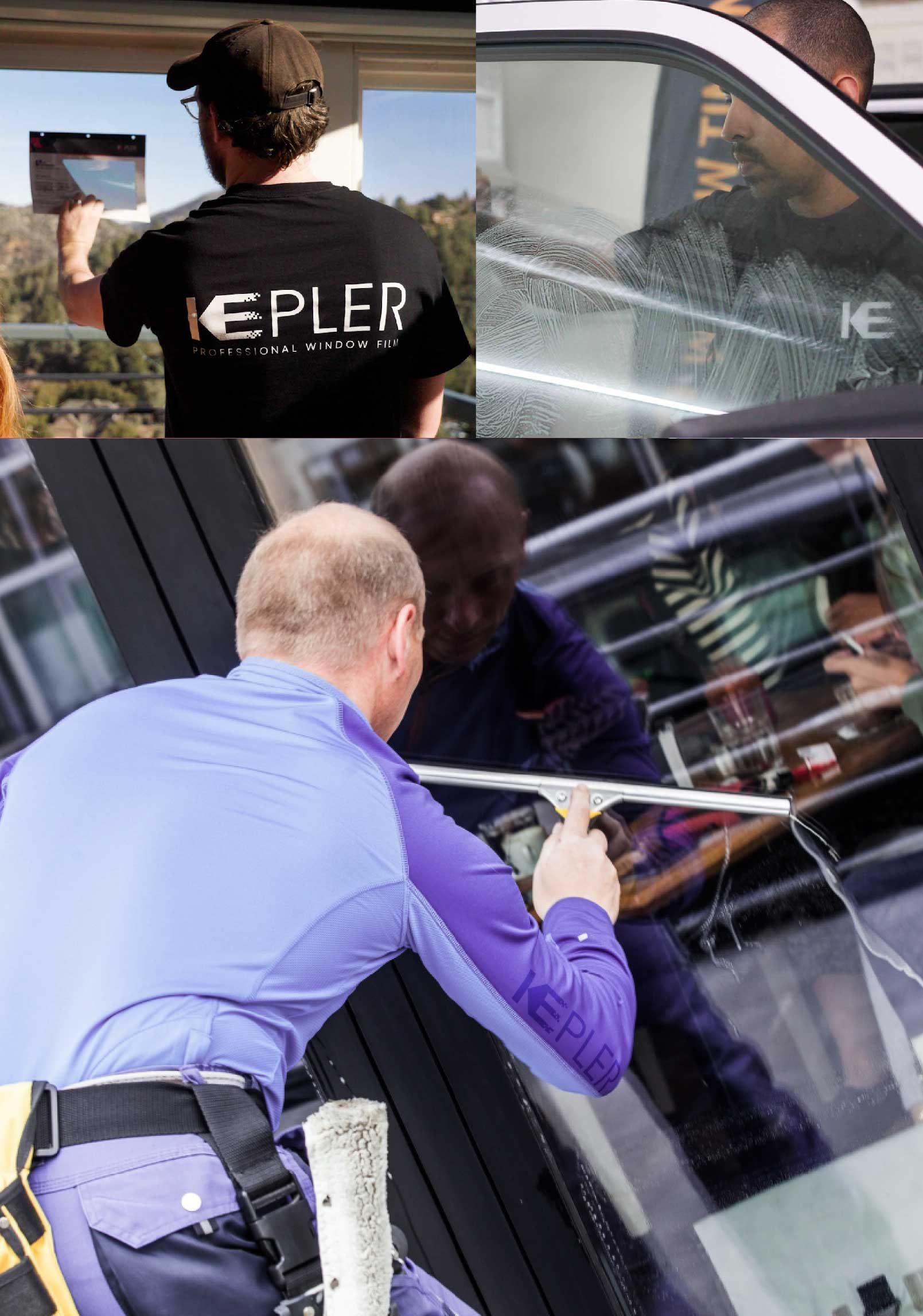 Kepler Professional Applying Anti-Graffiti Window Film to a Silver Spring Shop Front