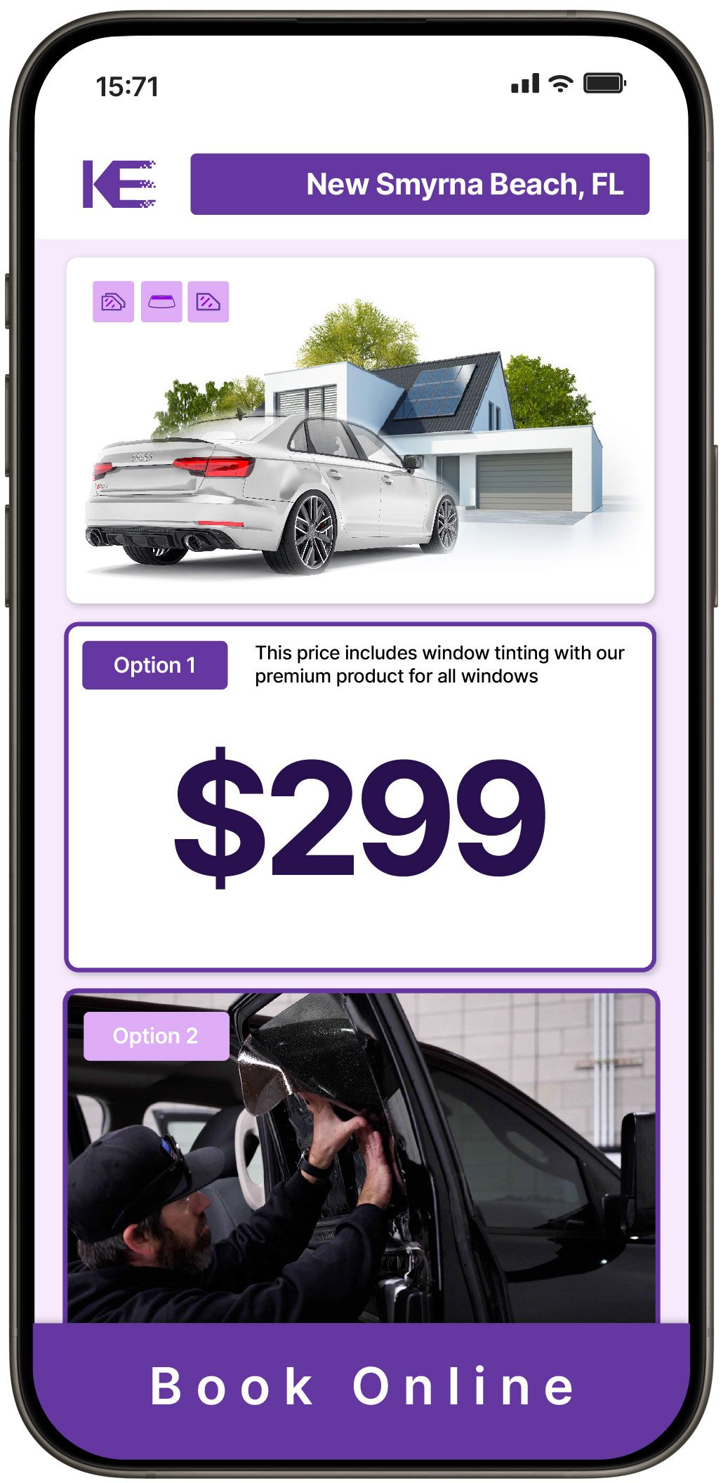 View Affordable Tesla Window Tinting Costs in Winter Springs, Florida