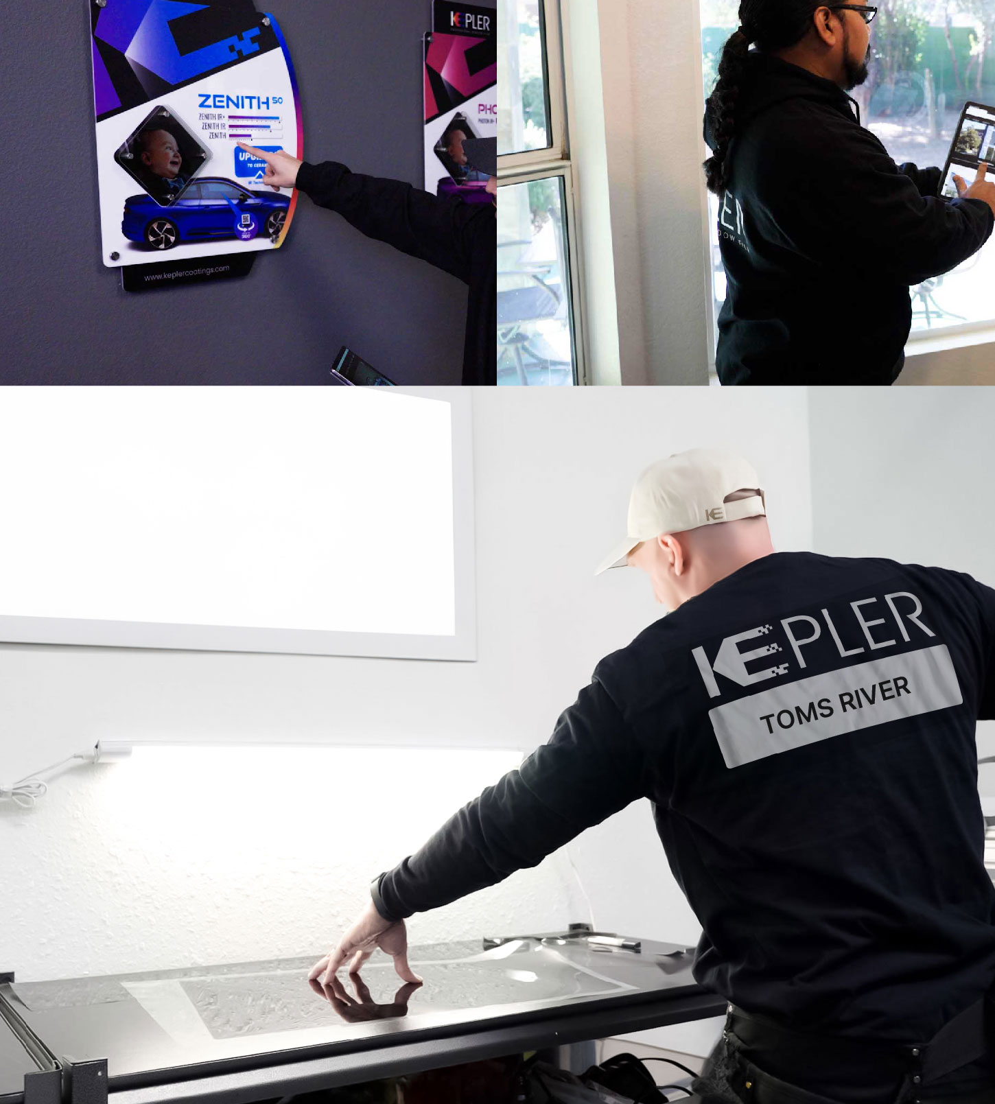 Window Tinting Specialist Cutting Film in Toms River, New Jersey