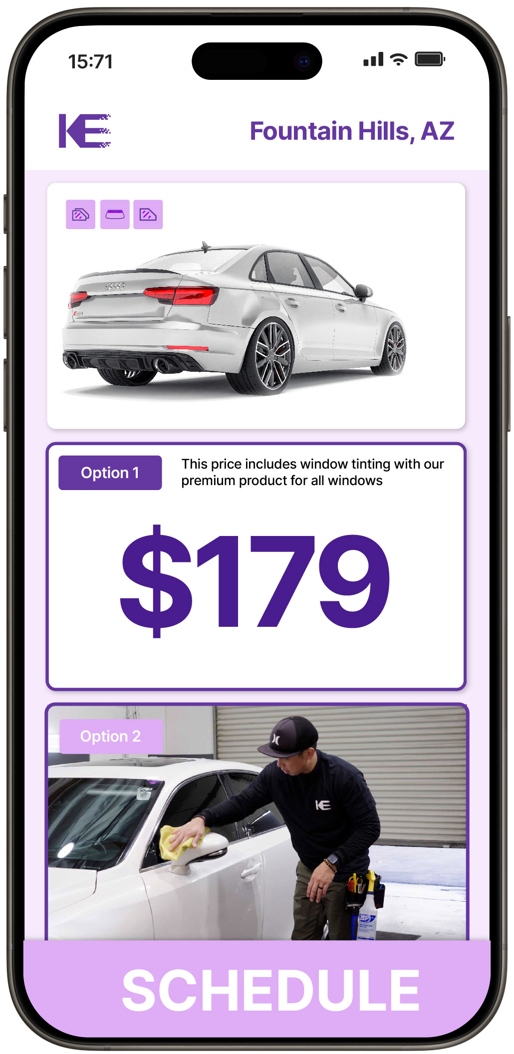 View Competitive Car Window Tinting Prices in Fountain Hills, Arizona