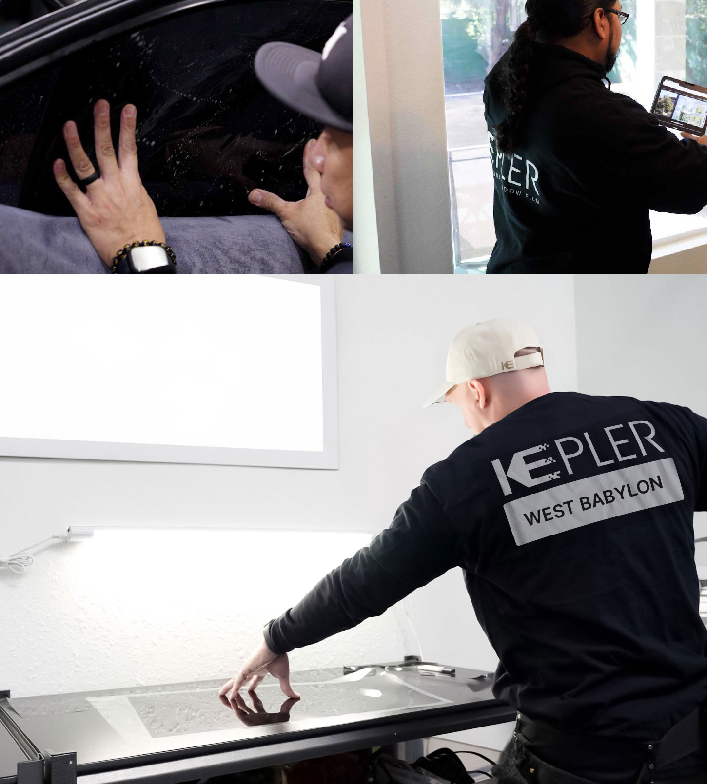 Window Tinting Specialist Cutting Film in West Babylon, New York