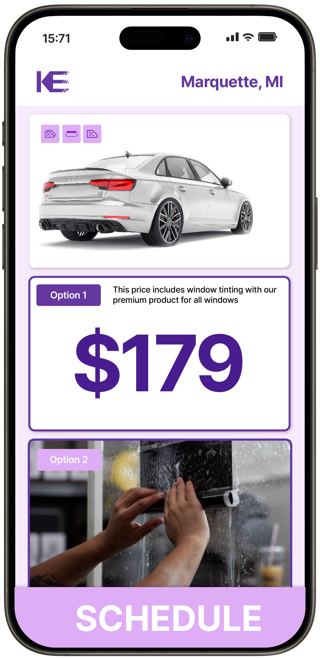 View Competitive Car Window Tinting Prices in Marquette, Michigan