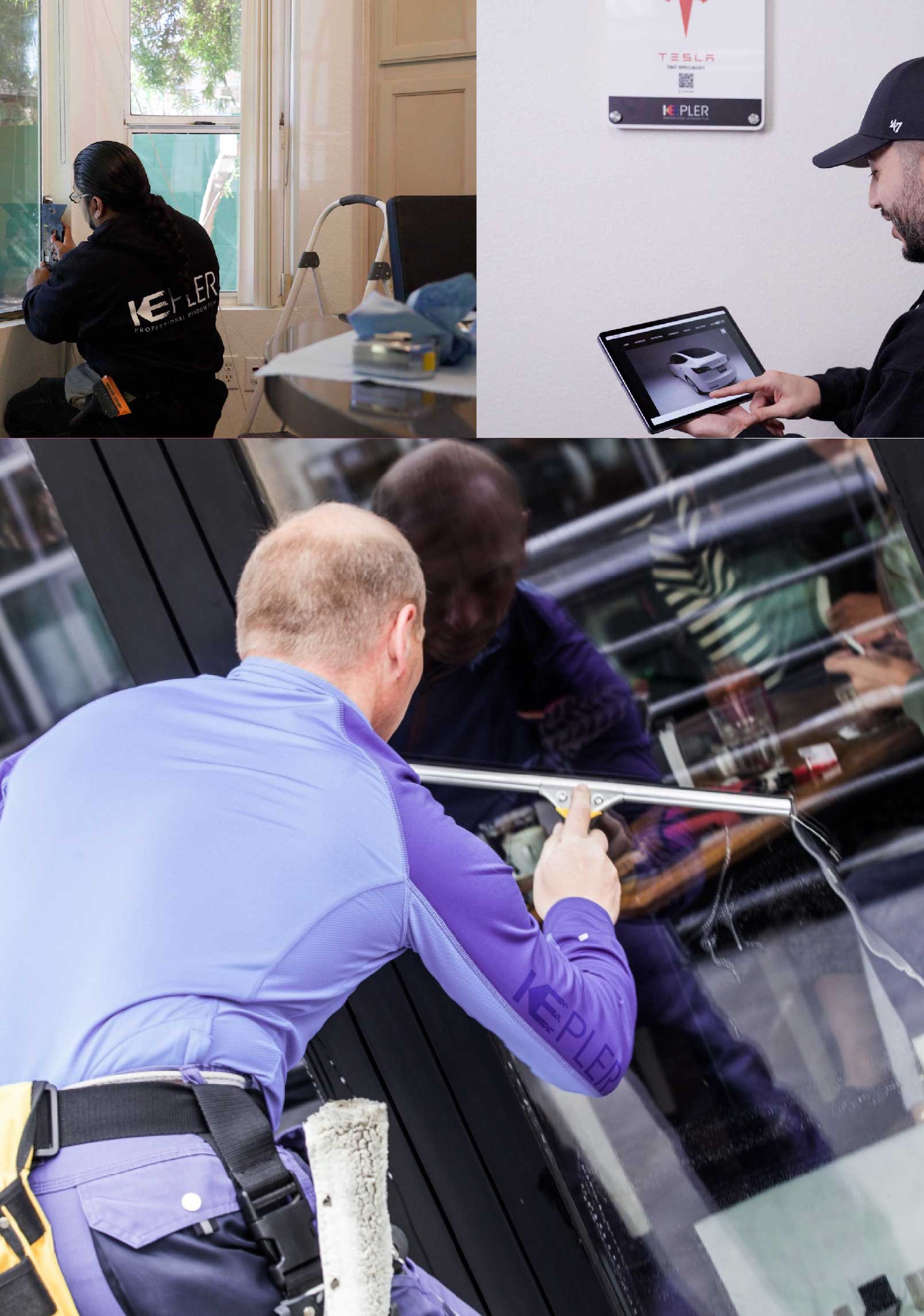 Kepler Expert Applying Anti-Graffiti Window Film to a Deer Park Shop Front