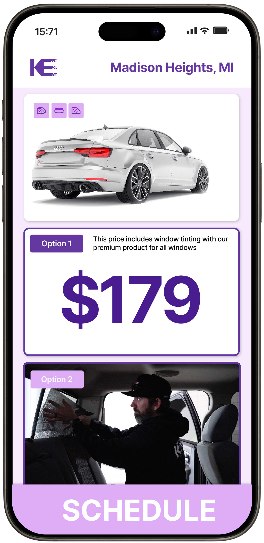 View Affordable Car Window Tinting Rates in Madison Heights, Michigan