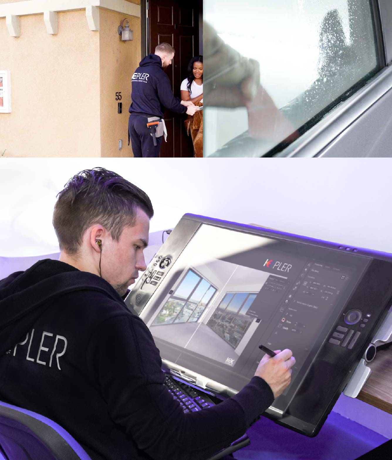 Kepler Specialist Performing Commercial Window Tinting in Liberty Liberty