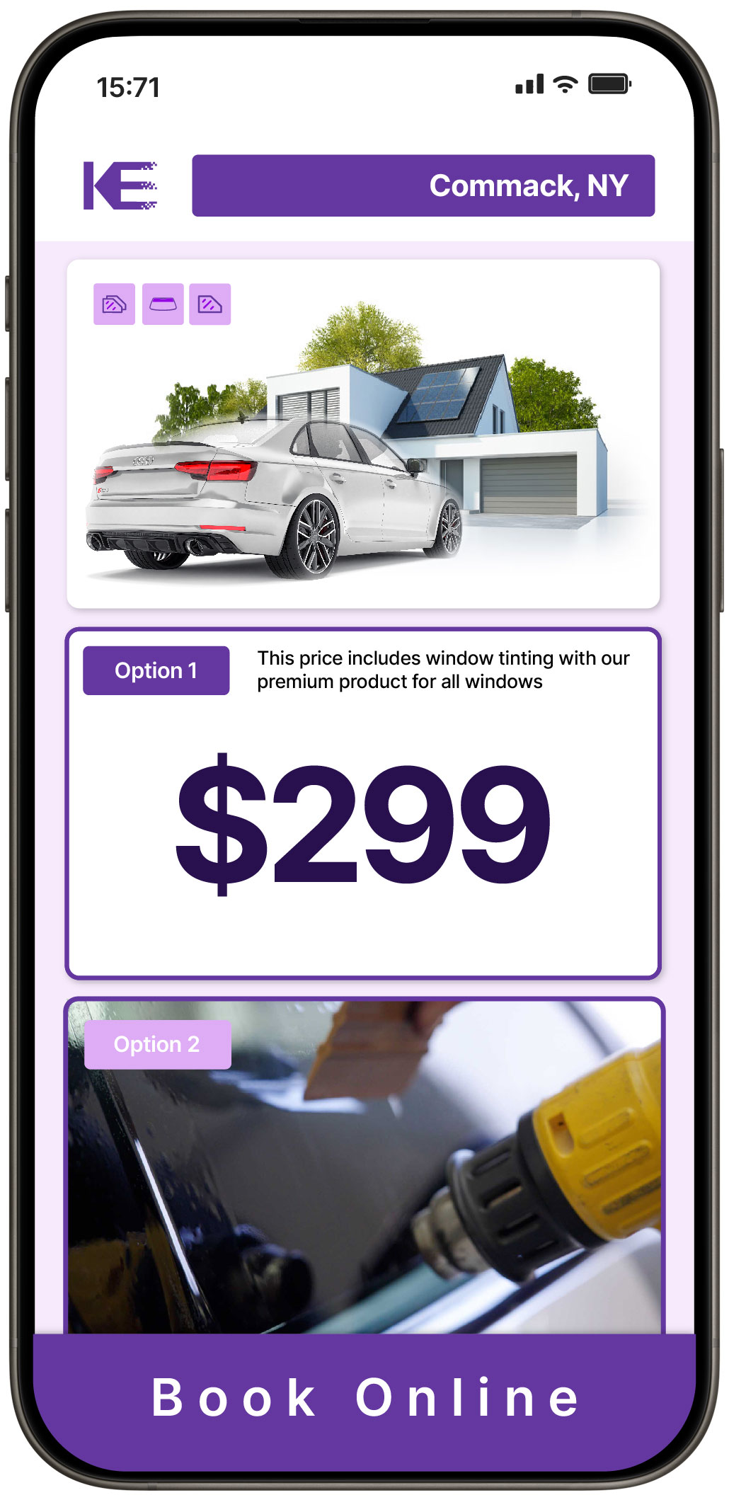 View Competitive Window Tinting Prices in Commack, New York