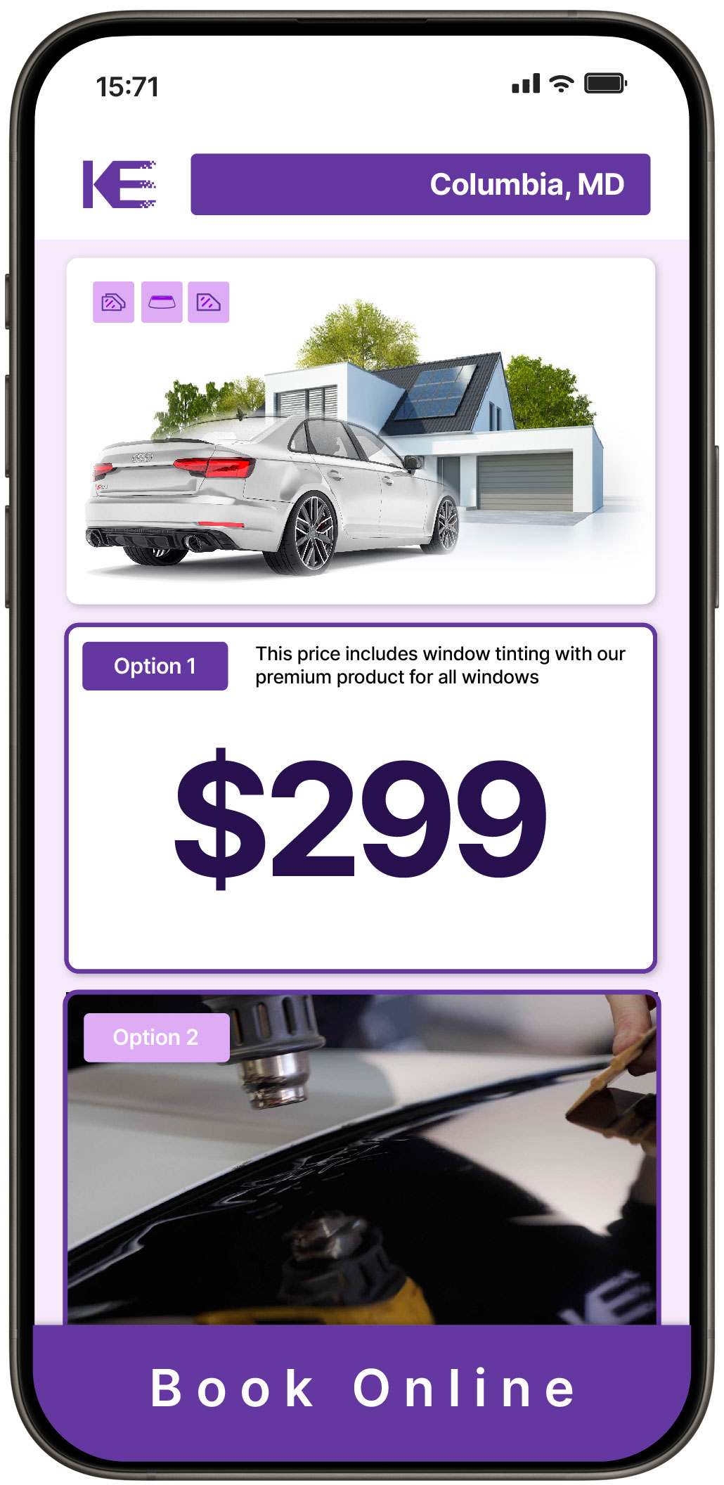 View Competitive Window Tinting Prices in Columbia, Maryland