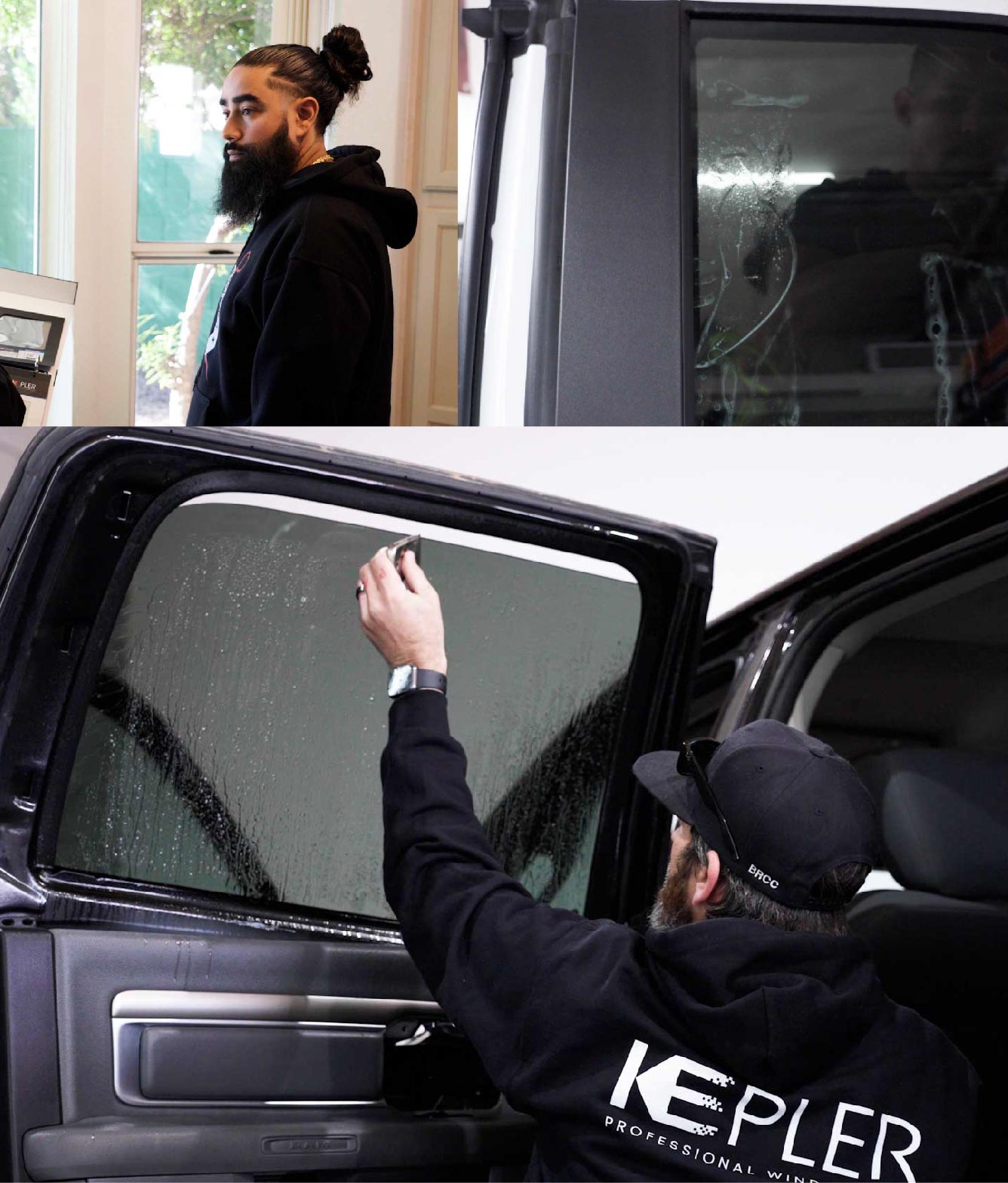 Kepler Window Tinting Specialists at Work in Santa Cruz, California