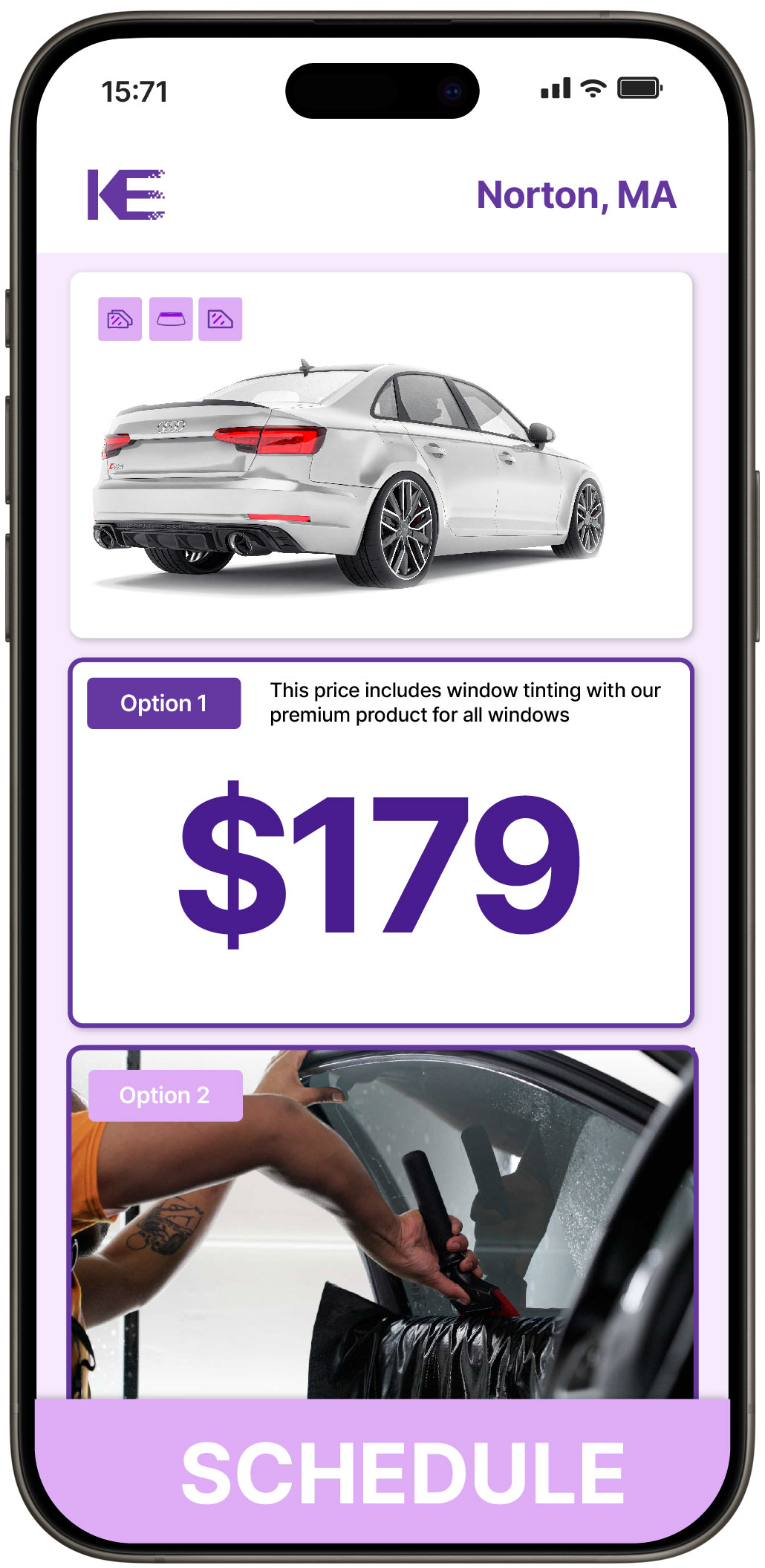 View Competitive Car Window Tinting Costs in Norton, Massachusetts