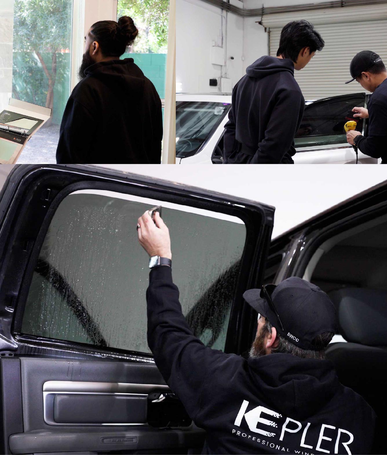 Kepler Window Tinting Specialists at Work in Windham, Connecticut