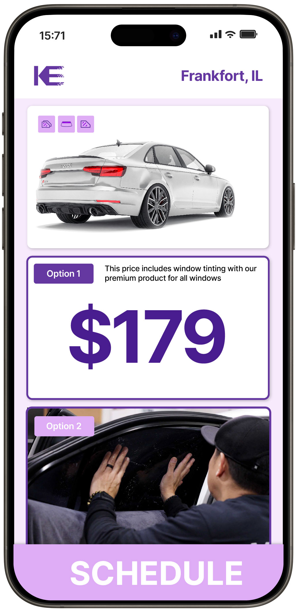 View Reasonable Car Window Tinting Prices in Frankfort, Illinois