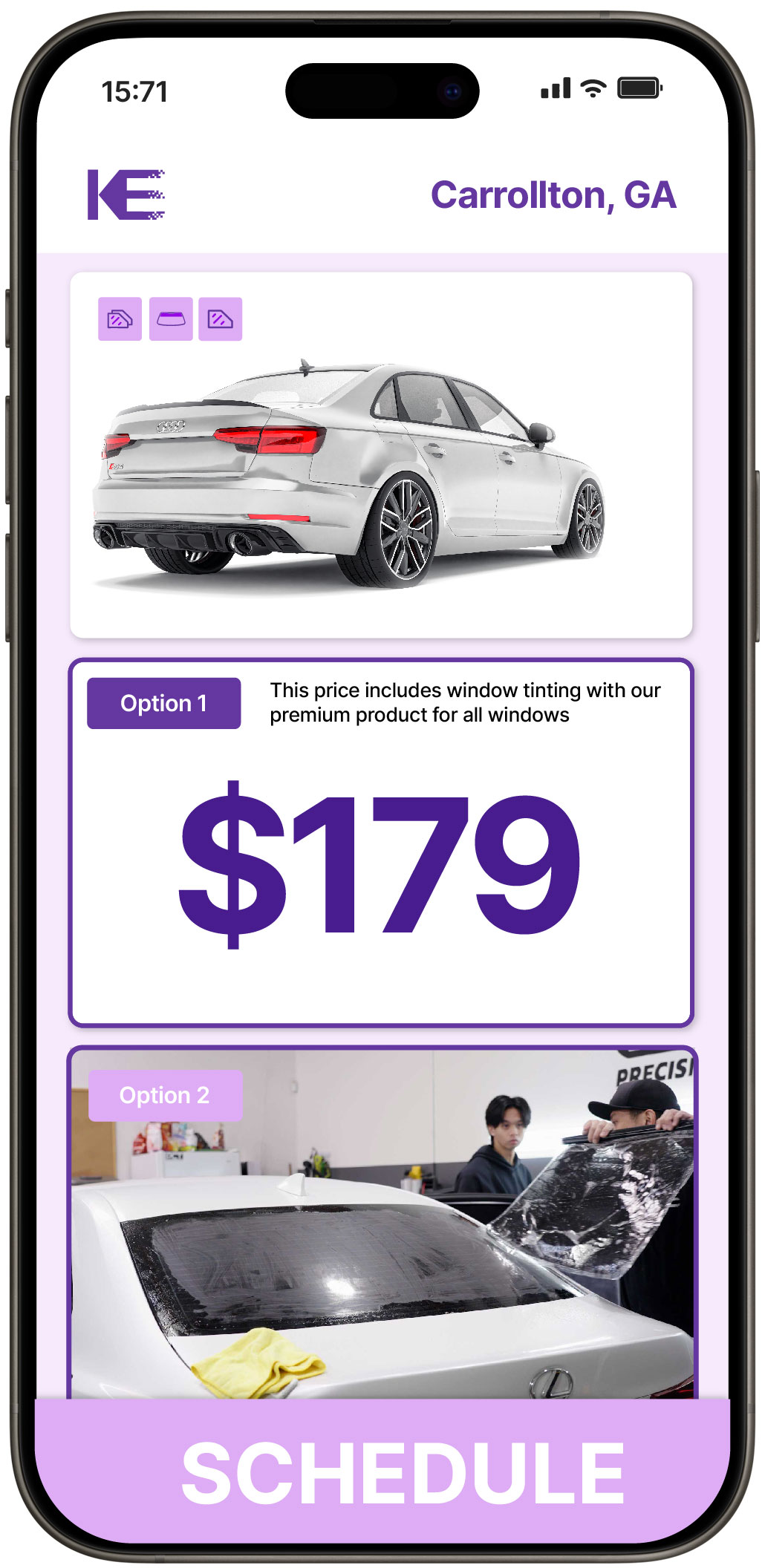 View Reasonable Car Window Tinting Prices in Carrollton, Georgia