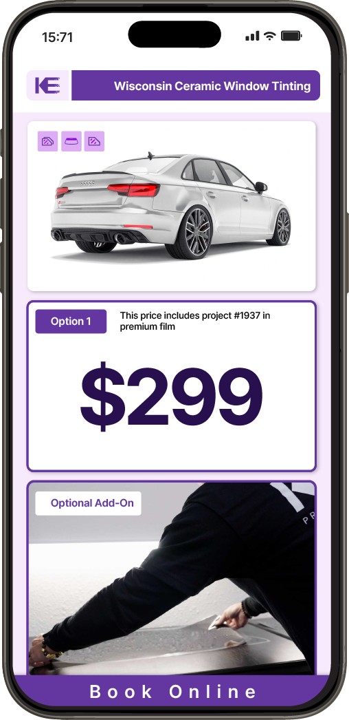 View Competitive Car Window Tinting Prices in Wisconsin