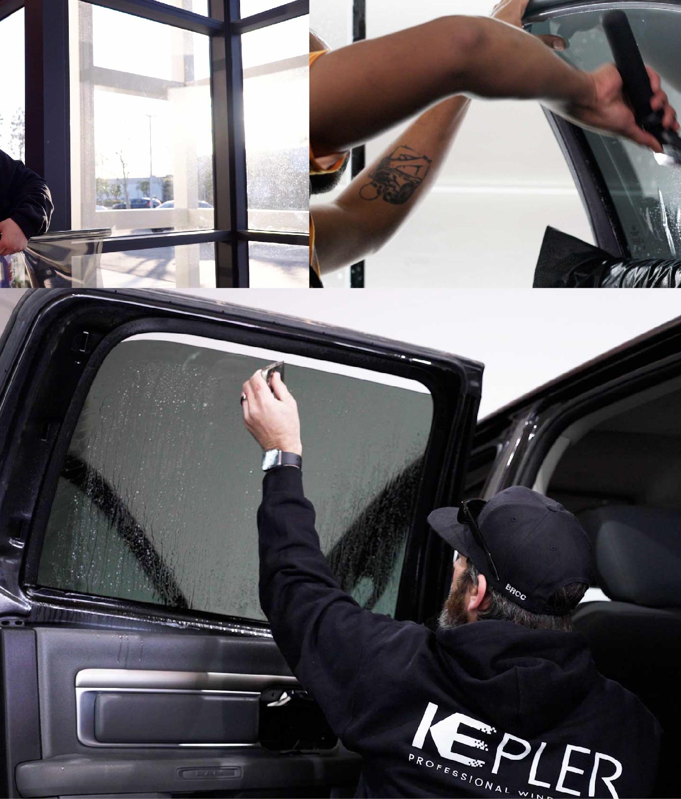 Kepler Window Tinting Specialists at Work in Lakewood, California
