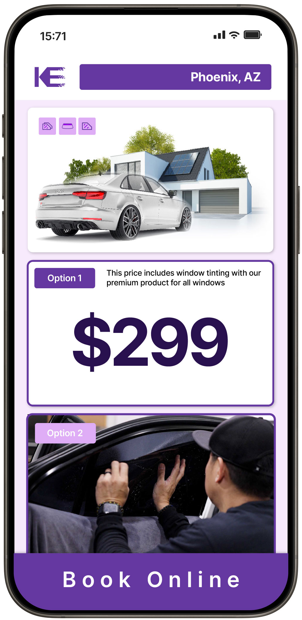 View Affordable Tesla Window Tinting Rates in New River, Arizona