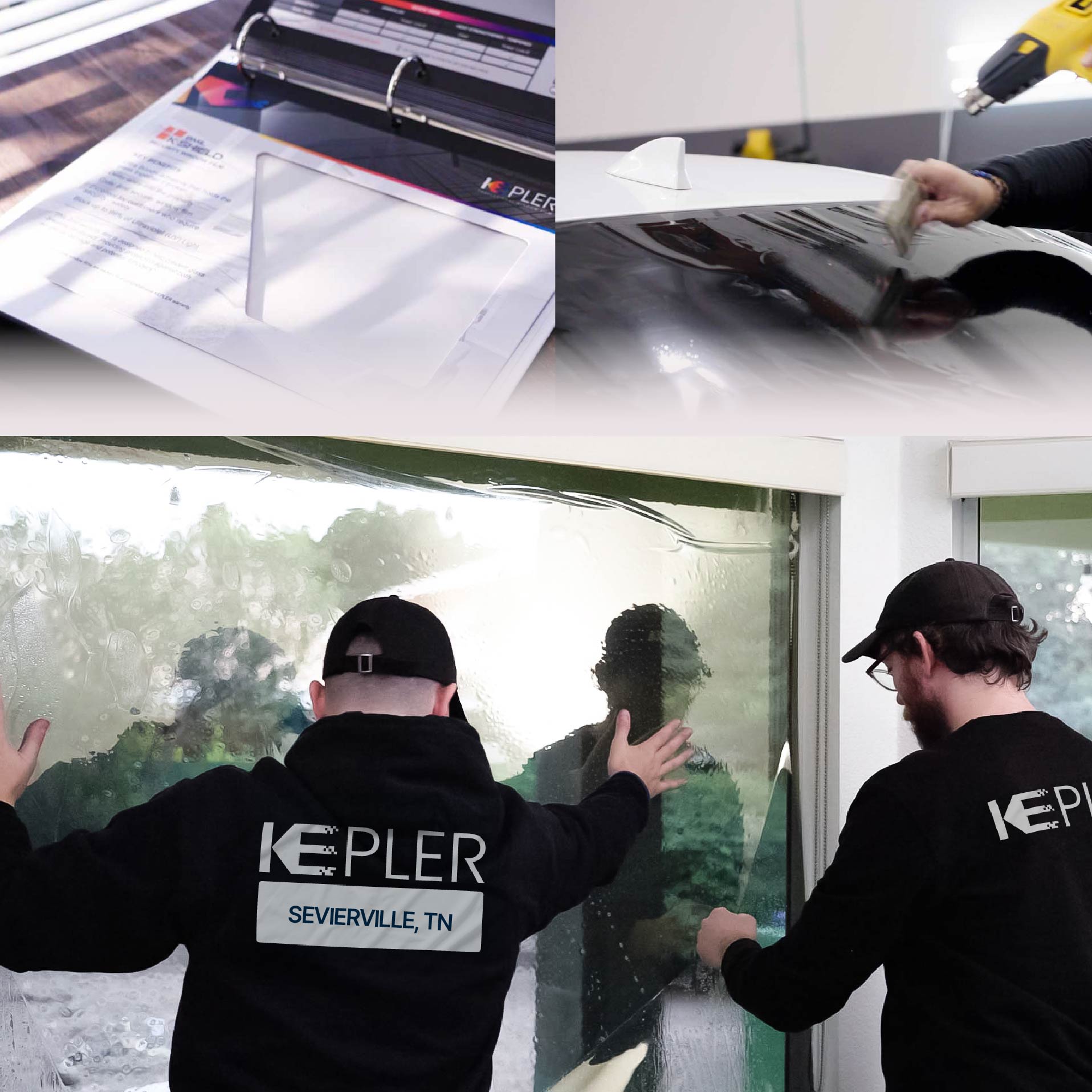 Kepler Specialist Performing Commercial Window Tinting in Sevierville Sevierville