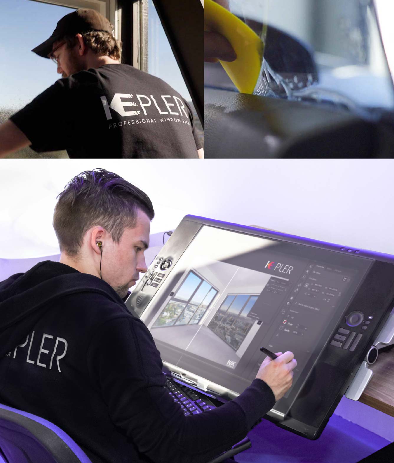 Kepler Specialist Performing Commercial Window Tinting in Temple Temple