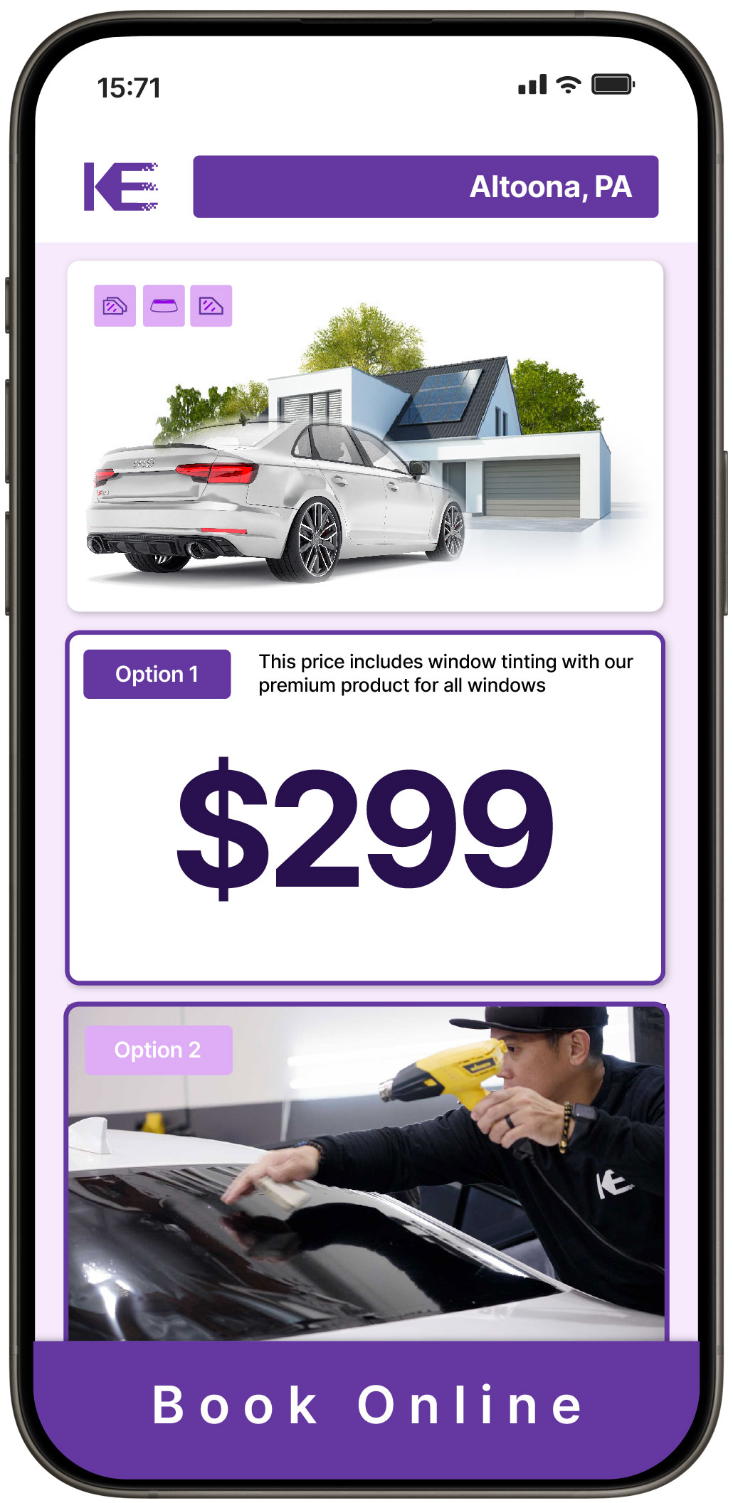 View Reasonable Tesla Window Tinting Prices in King of Prussia, Pennsylvania