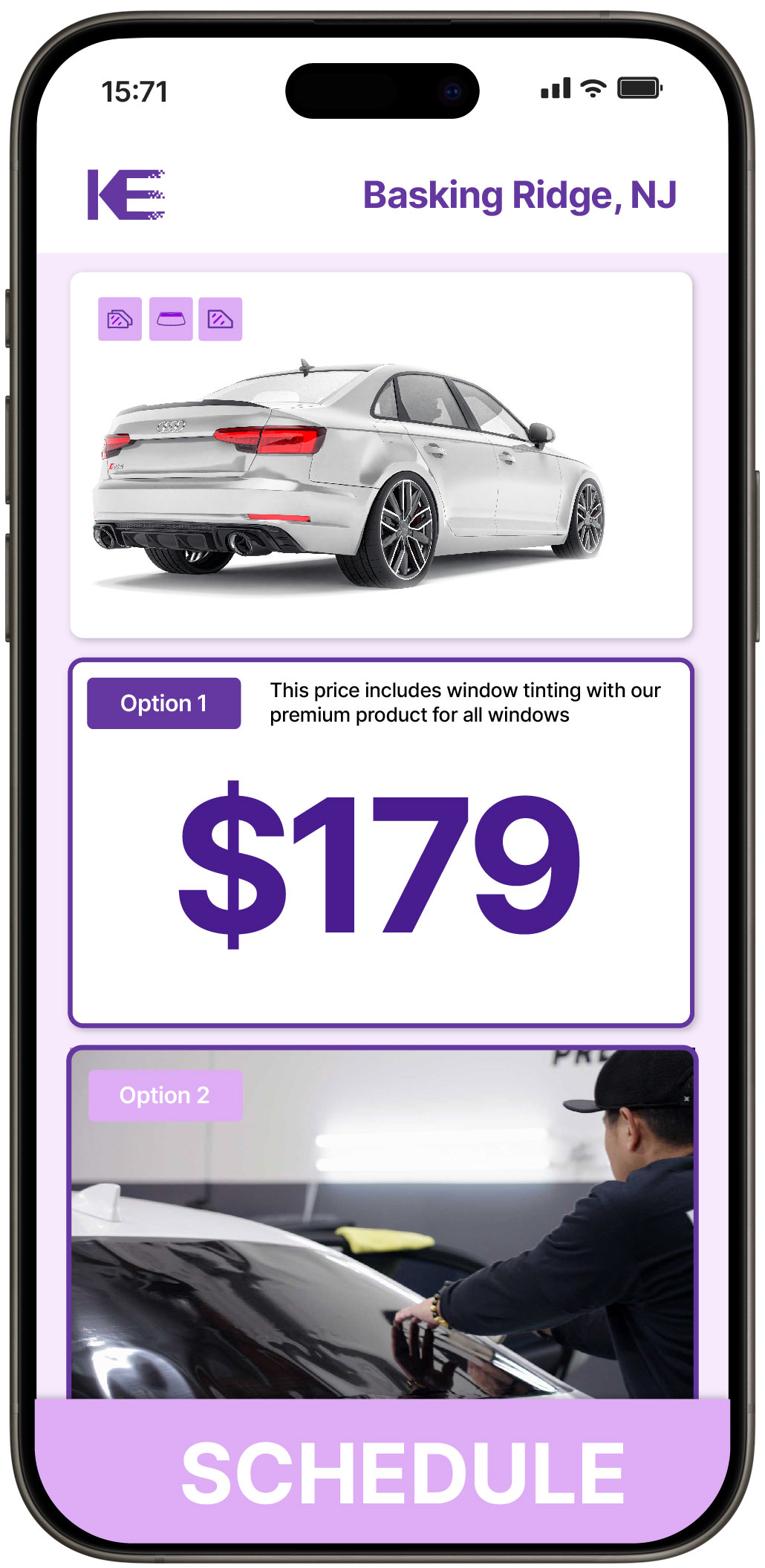 View Competitive Car Window Tinting Rates in Basking Ridge, New Jersey