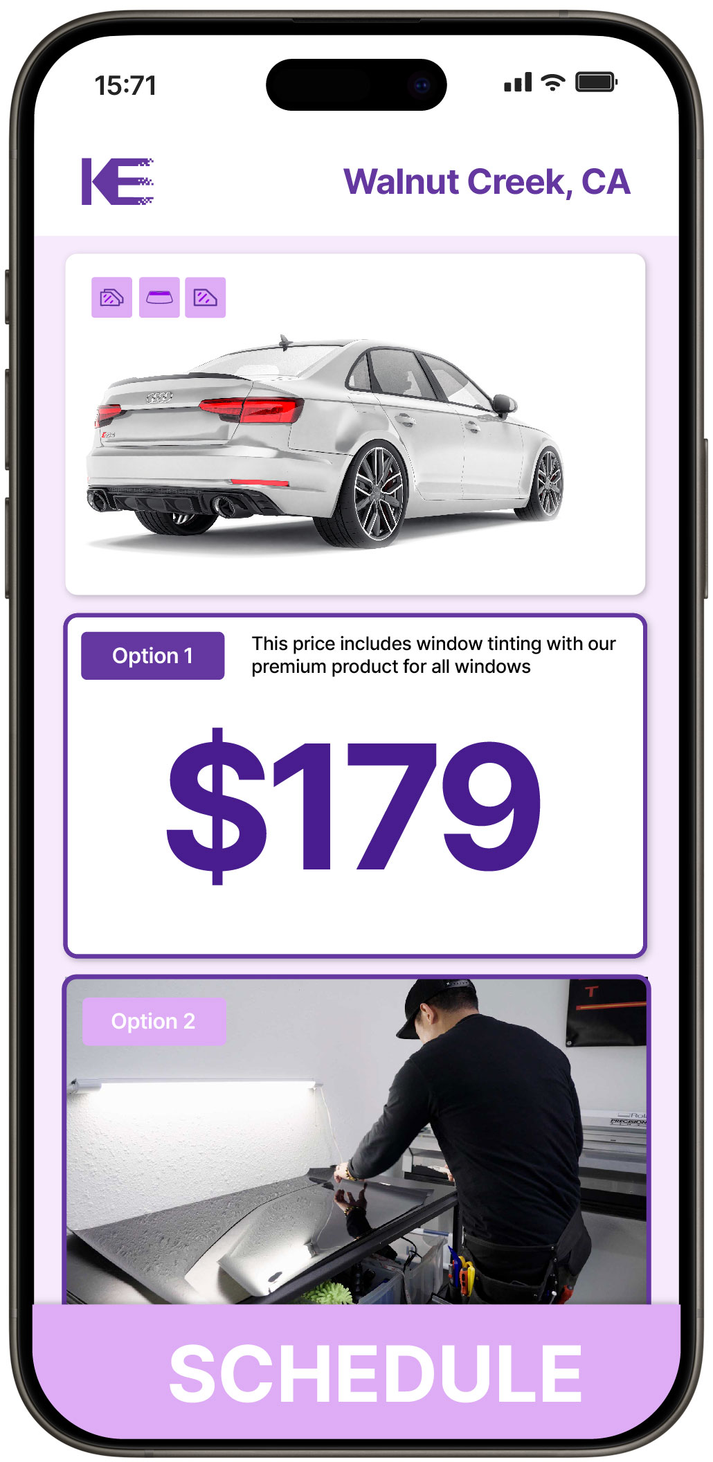 View Affordable Car Window Tinting Costs in Walnut Creek, California