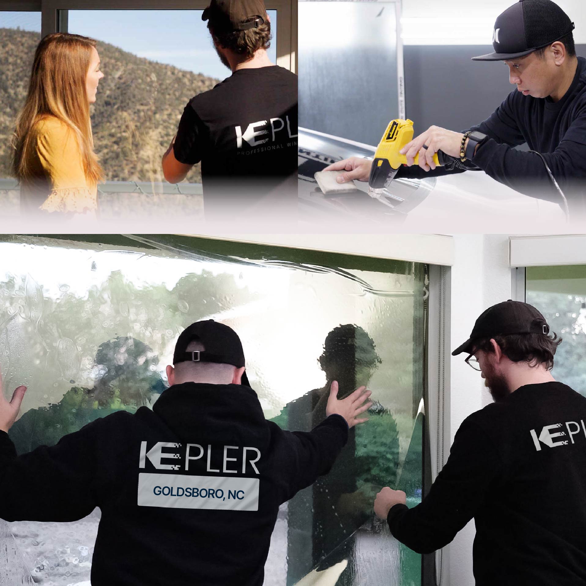 Kepler Specialist Performing Commercial Window Tinting in Goldsboro Goldsboro