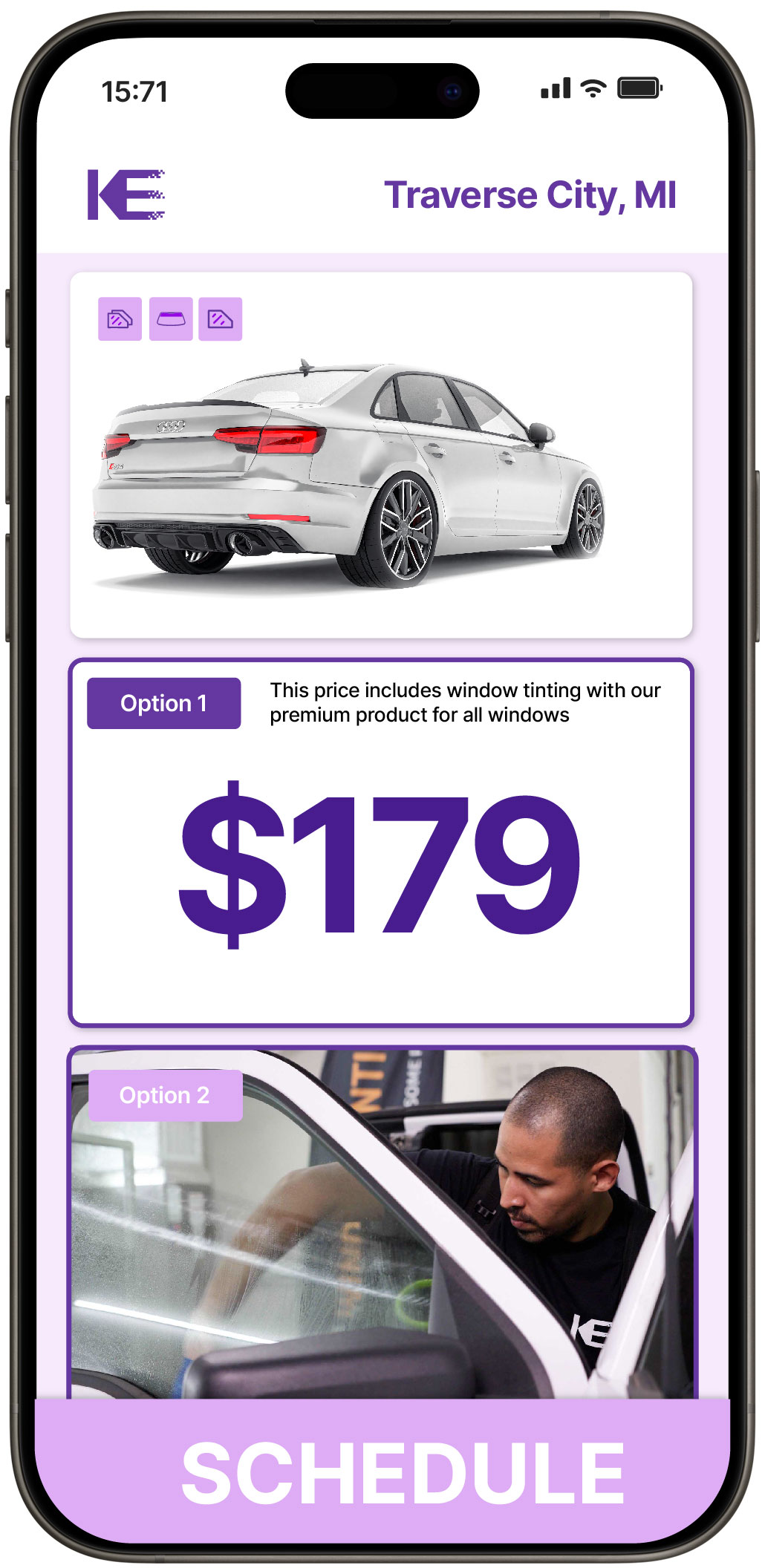 View Affordable Car Window Tinting Rates in Traverse City, Michigan