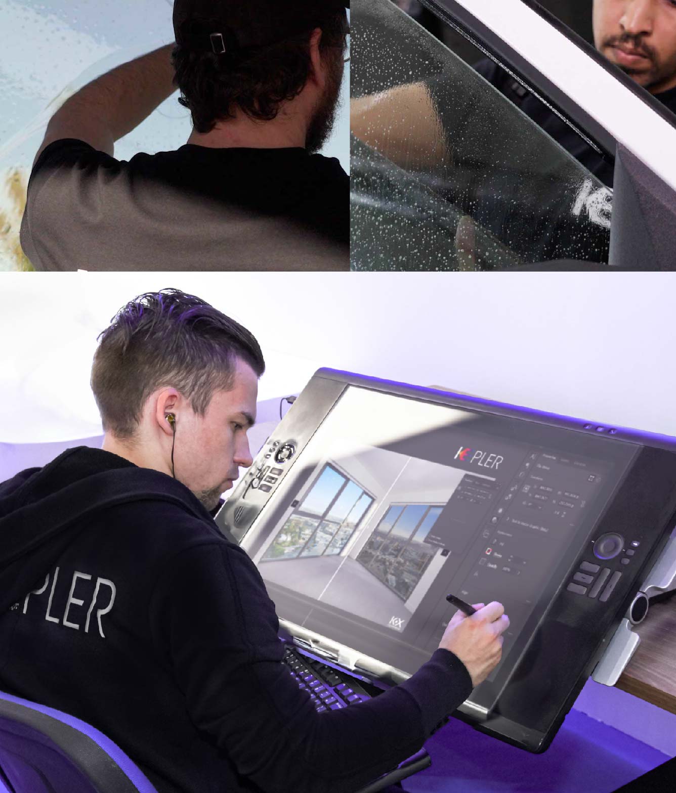 Kepler Specialist Performing Commercial Window Tinting in Hutto Hutto