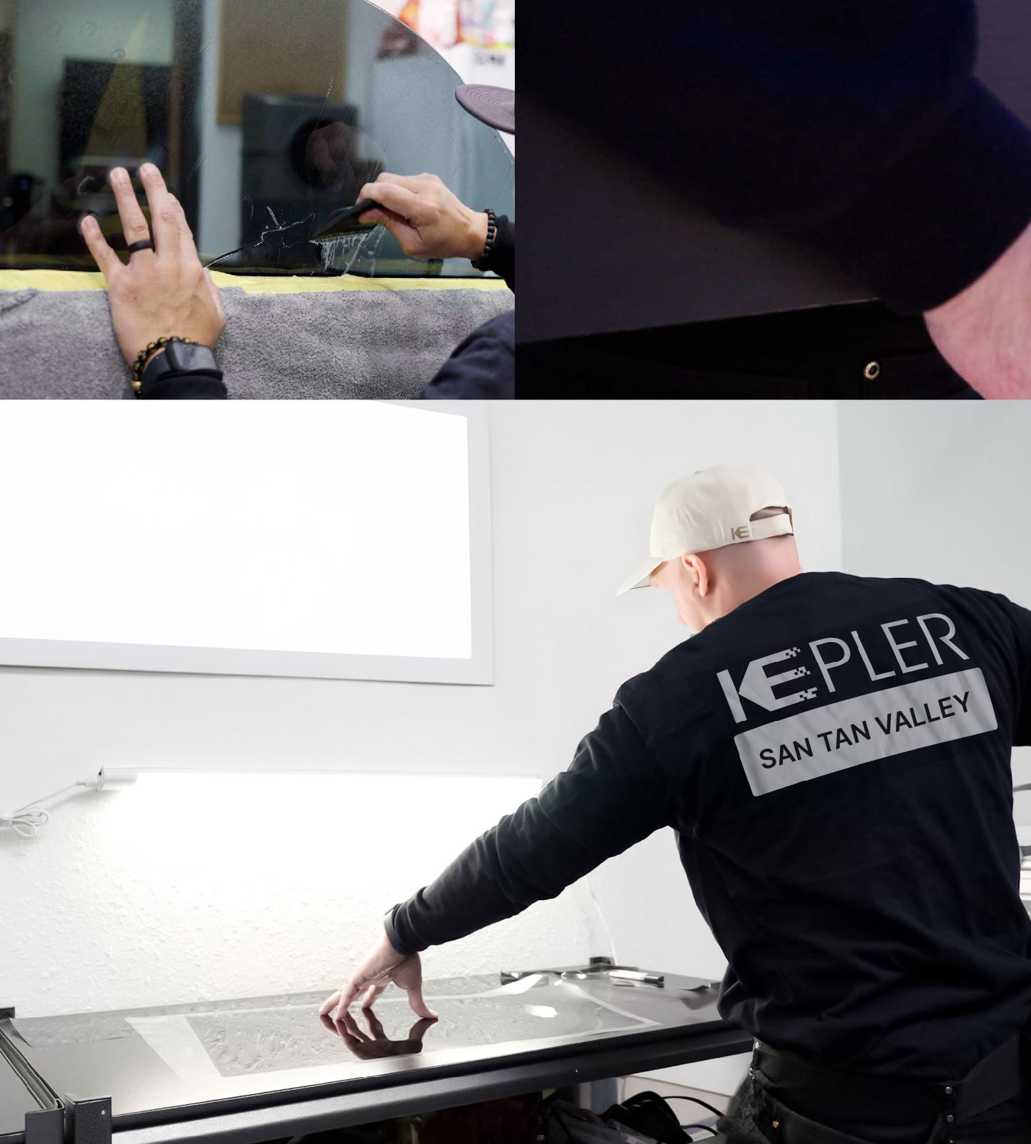 Window Tinting Specialist Cutting Film in San Tan Valley, Arizona