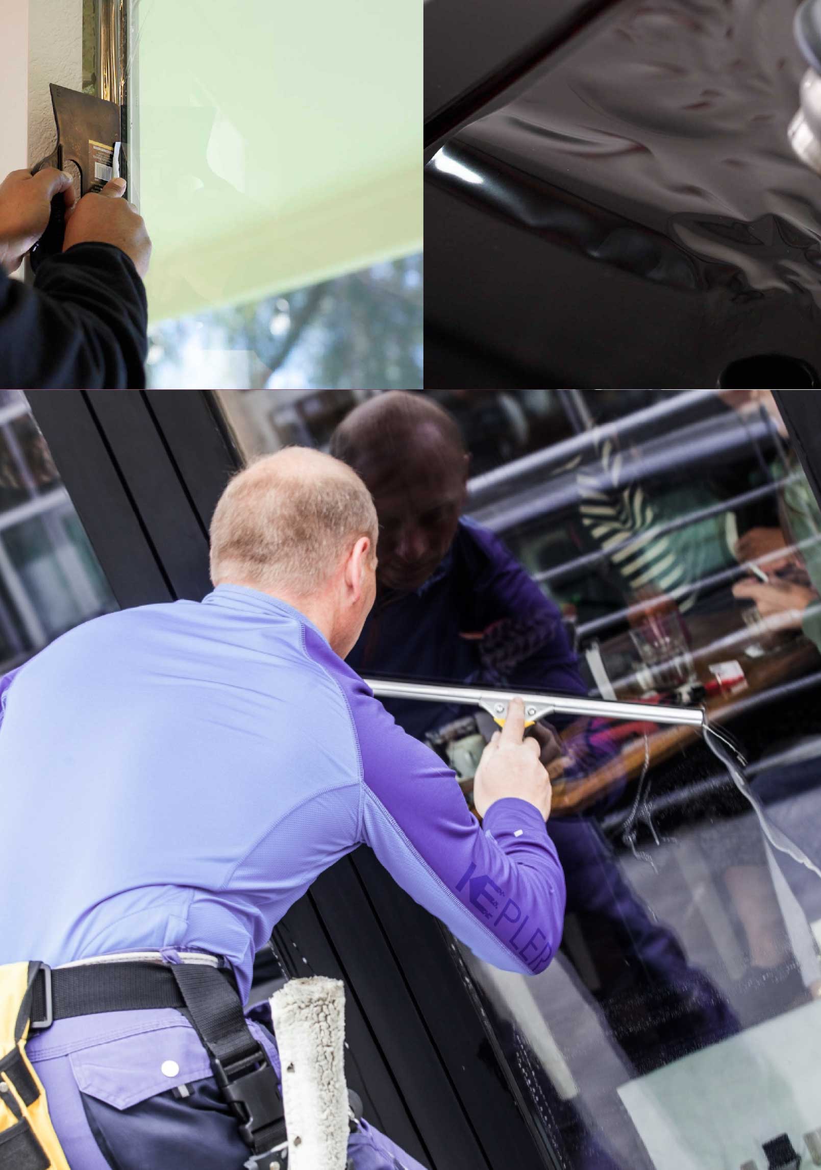Kepler Expert Applying Anti-Graffiti Window Film to a Campbell Shop Front