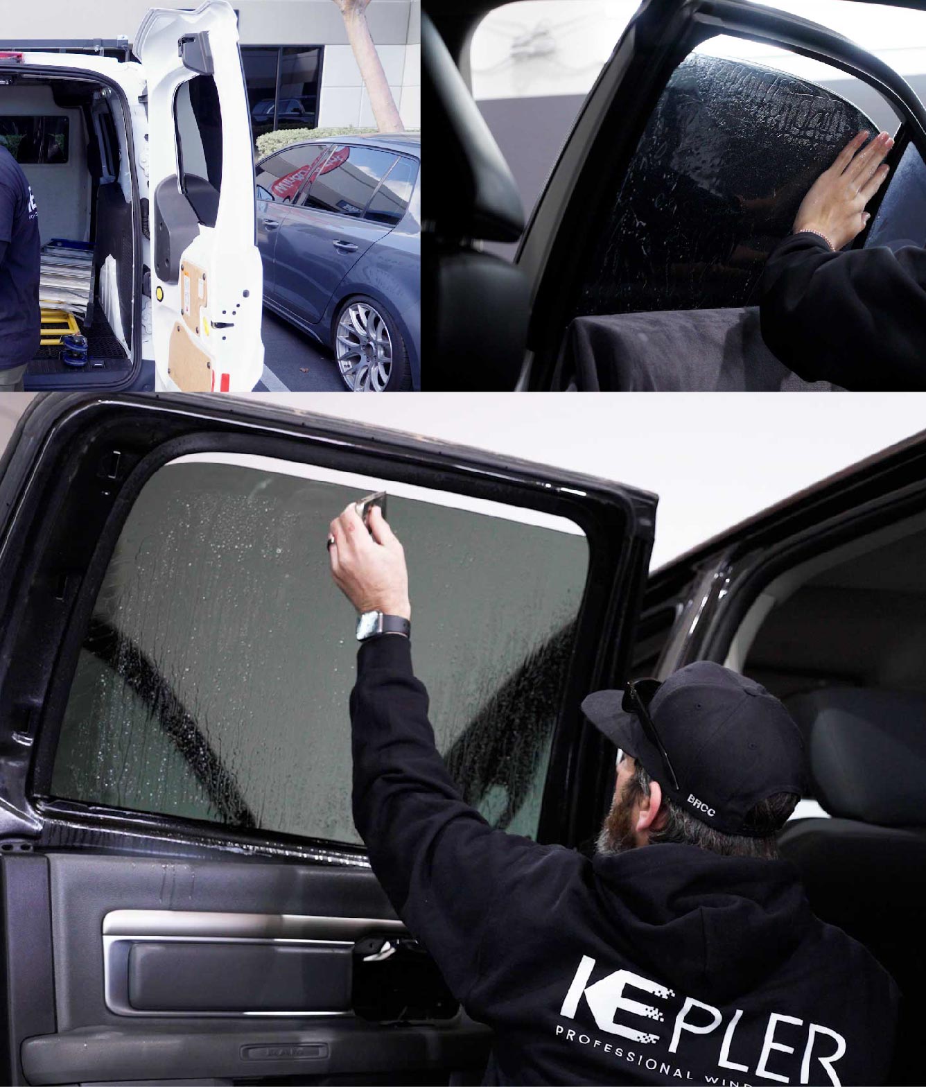 Kepler Window Tinting Specialists at Work in Johnston, Iowa