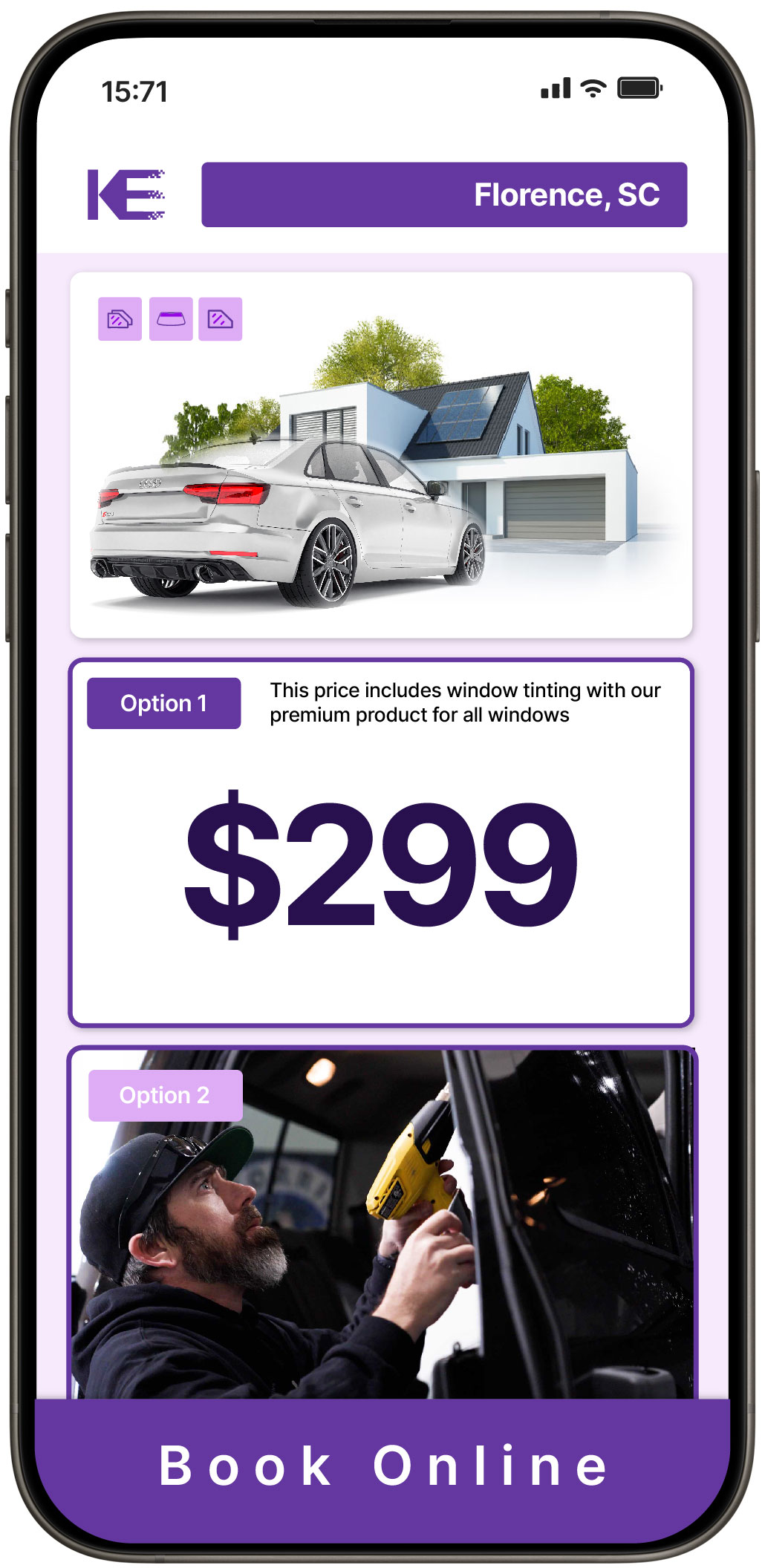 View Affordable Tesla Window Tinting Rates in Hilton Head Island, South Carolina