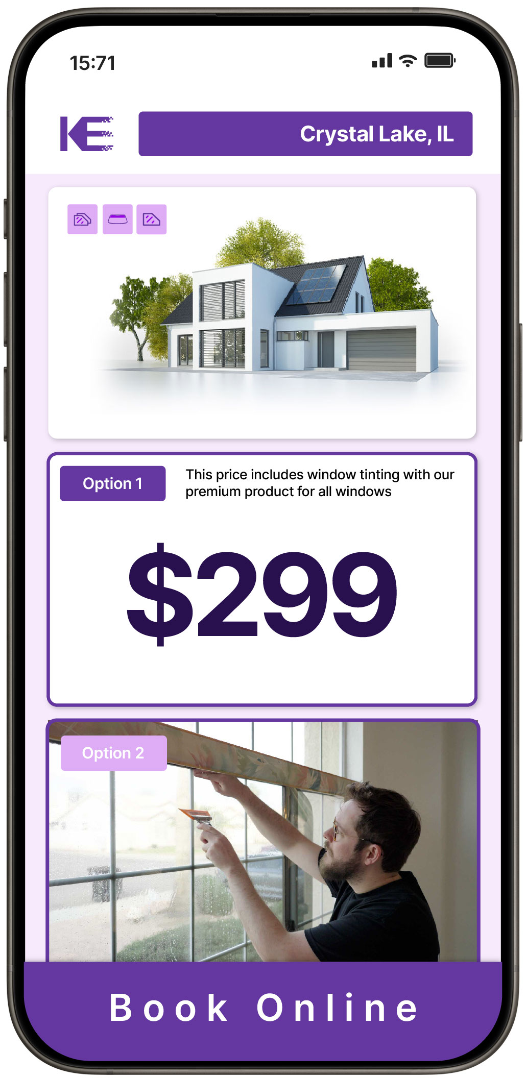 View Competitive Home Window Tinting Prices in Crystal Lake, Illinois