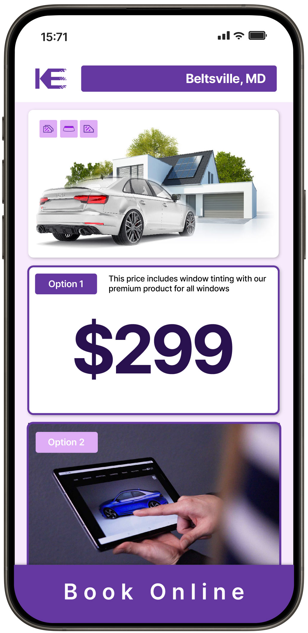 View Competitive Window Tinting Prices in Beltsville, Maryland