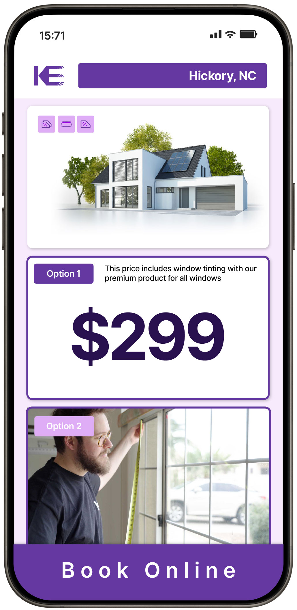 View Competitive Home Window Tinting Prices in Hickory, North Carolina