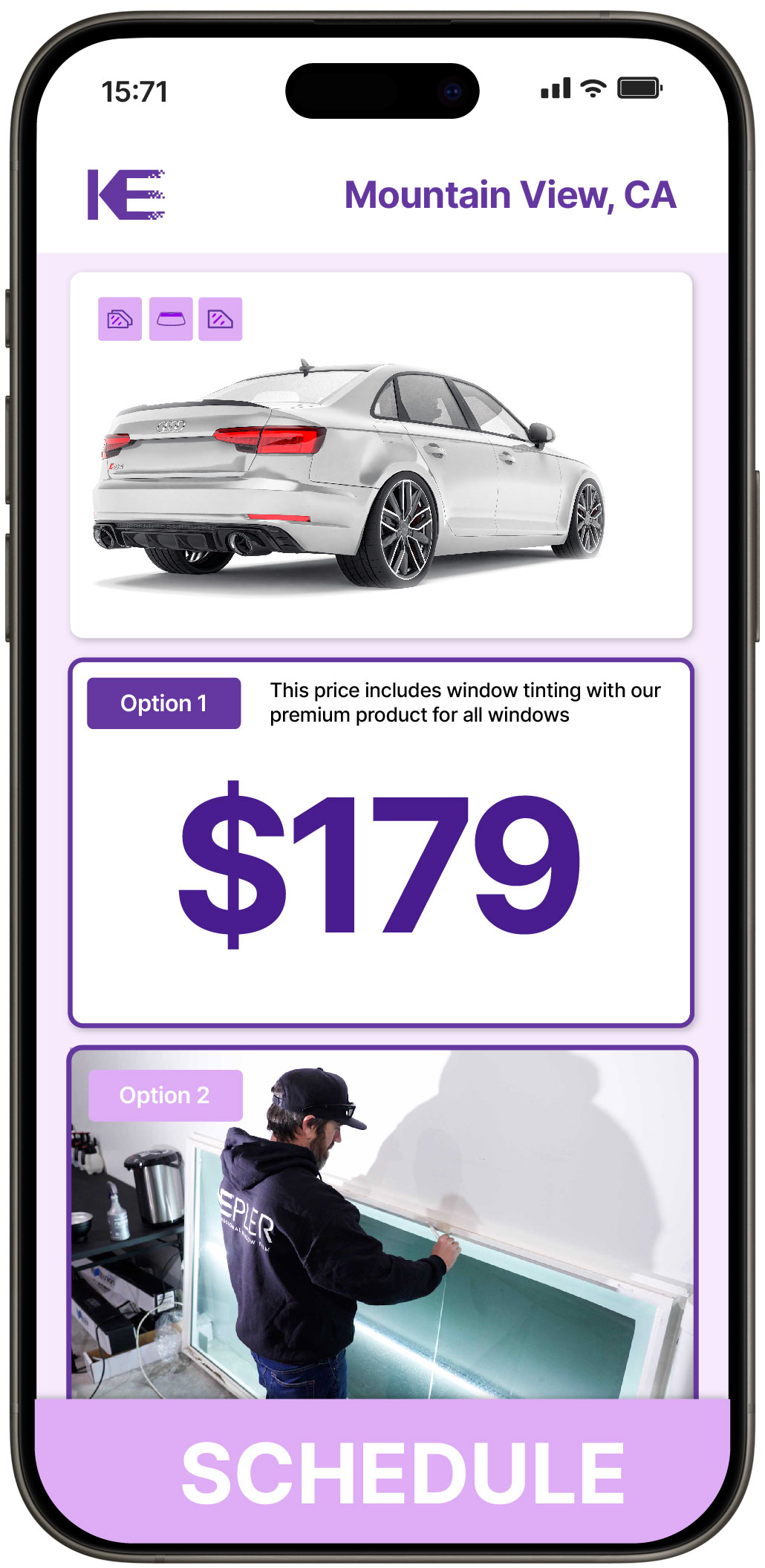 View Reasonable Car Window Tinting Costs in Mountain View, California