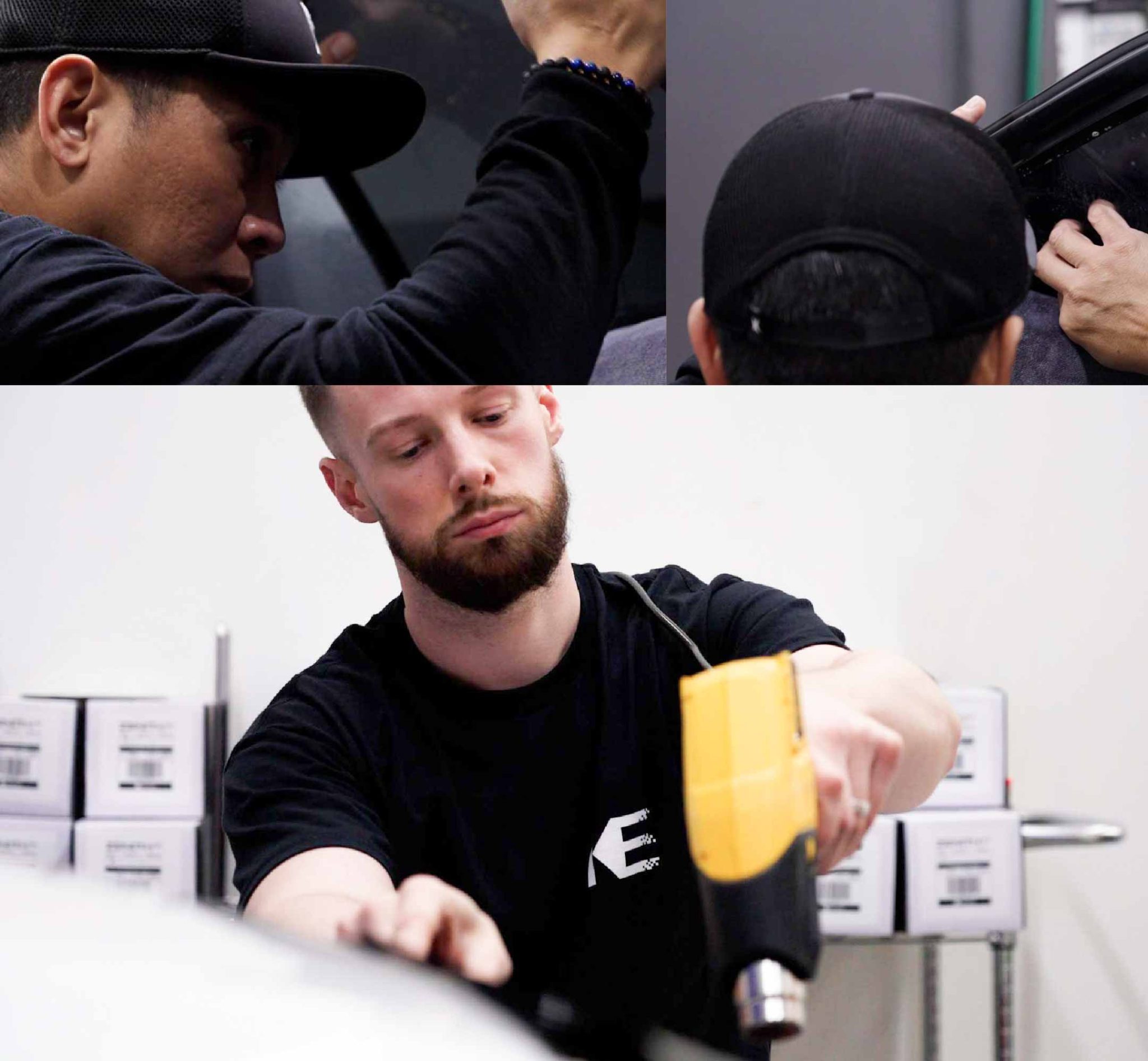 Kepler Technician Applying Advanced Window Tint to Tesla in Washington