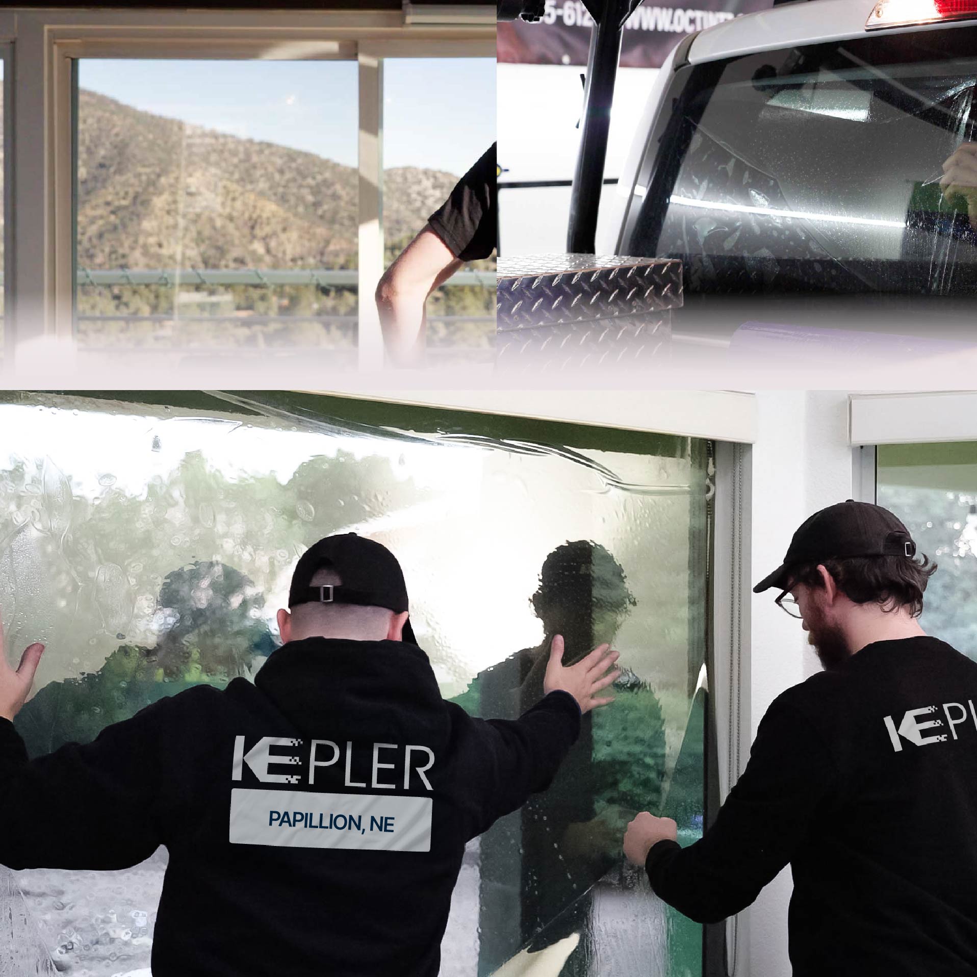 Kepler Specialist Performing Commercial Window Tinting in Papillion Papillion