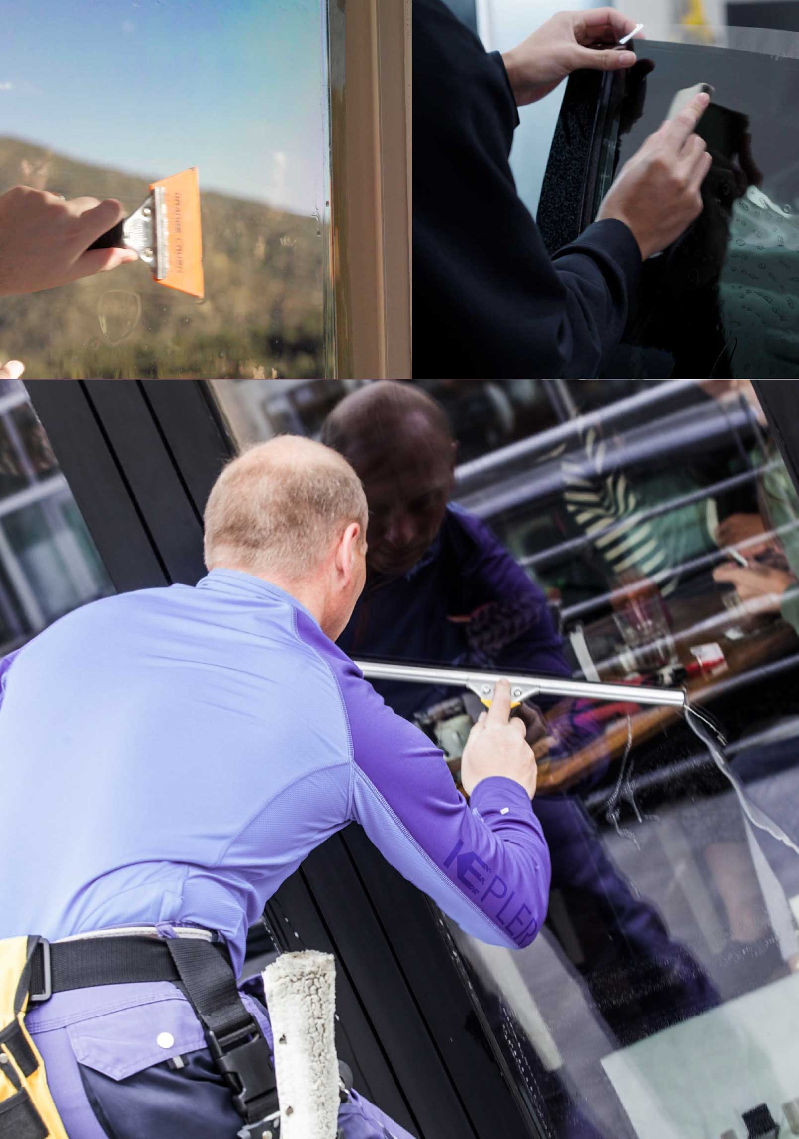 Kepler Expert Applying Anti-Graffiti Window Film to a Jamaica Shop Front