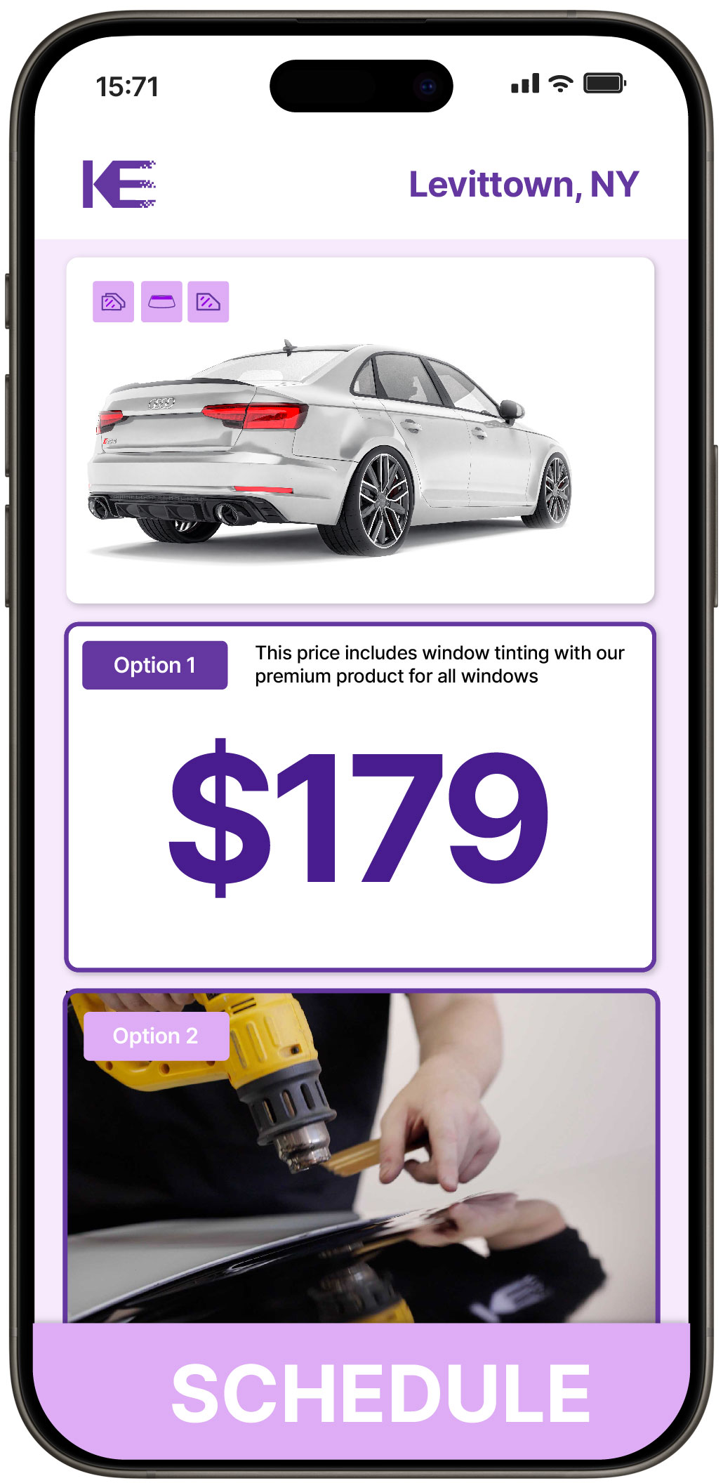 View Competitive Car Window Tinting Rates in Levittown, New York