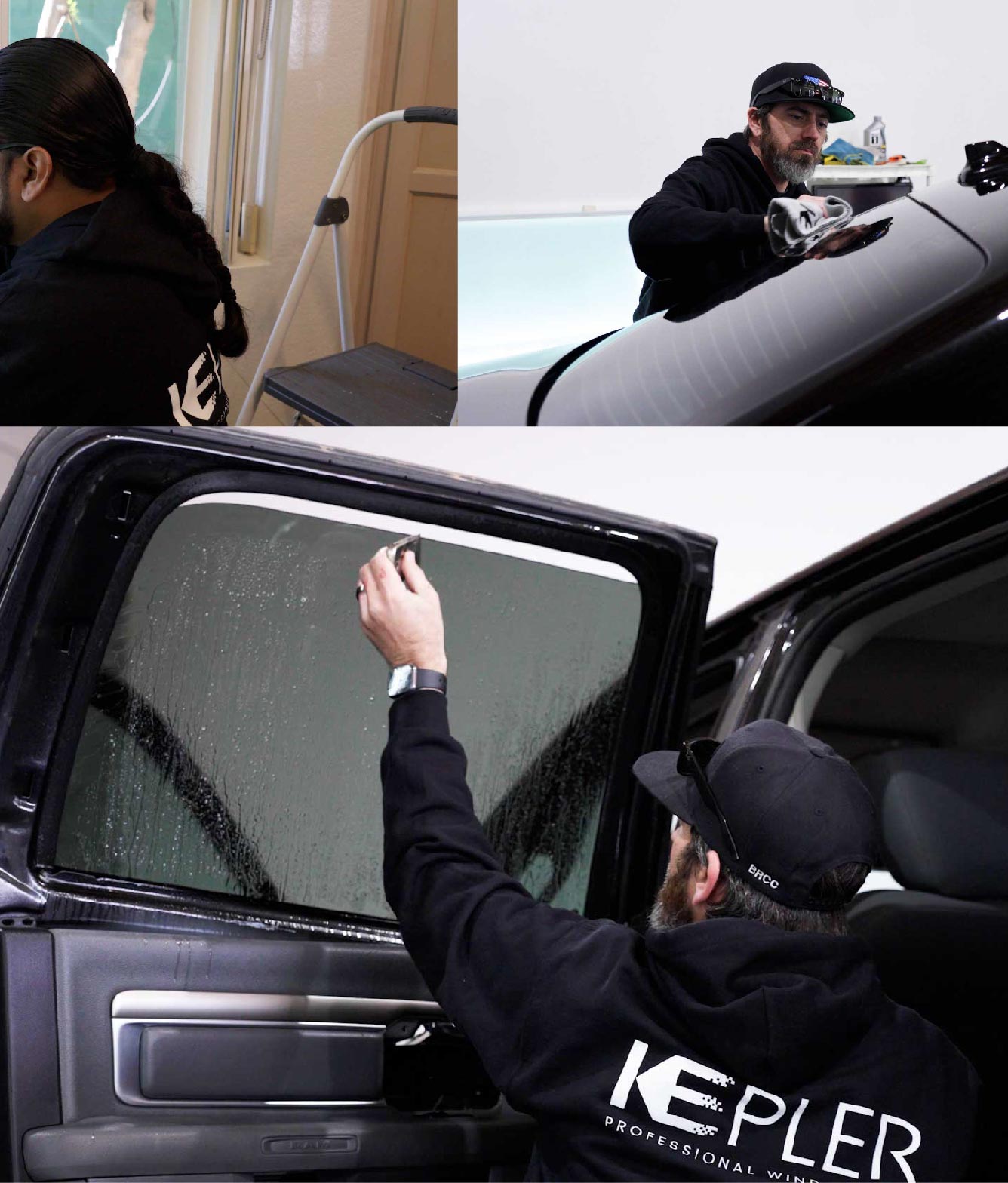 Kepler Window Tinting Specialists at Work in Jefferson, Massachusetts