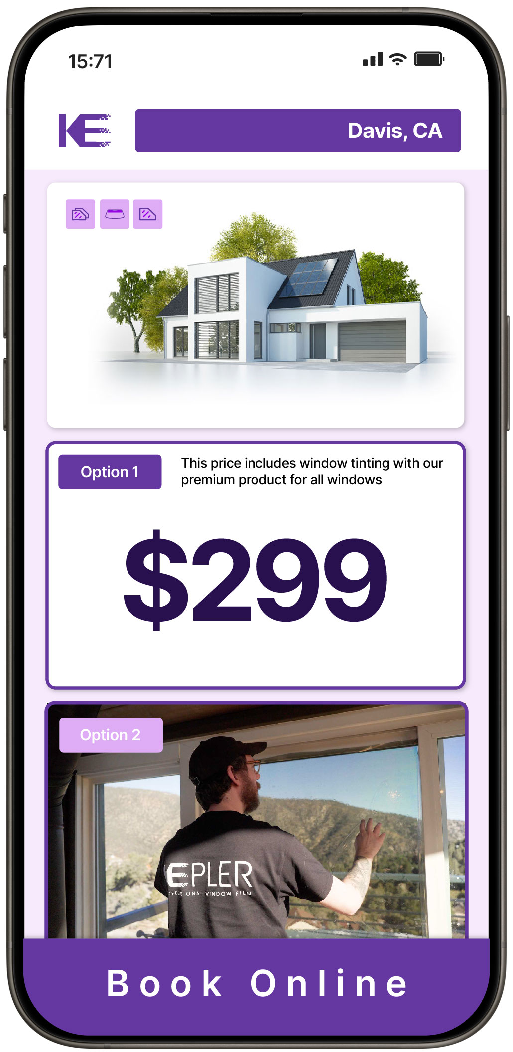 View Competitive Home Window Tinting Prices in Davis, California