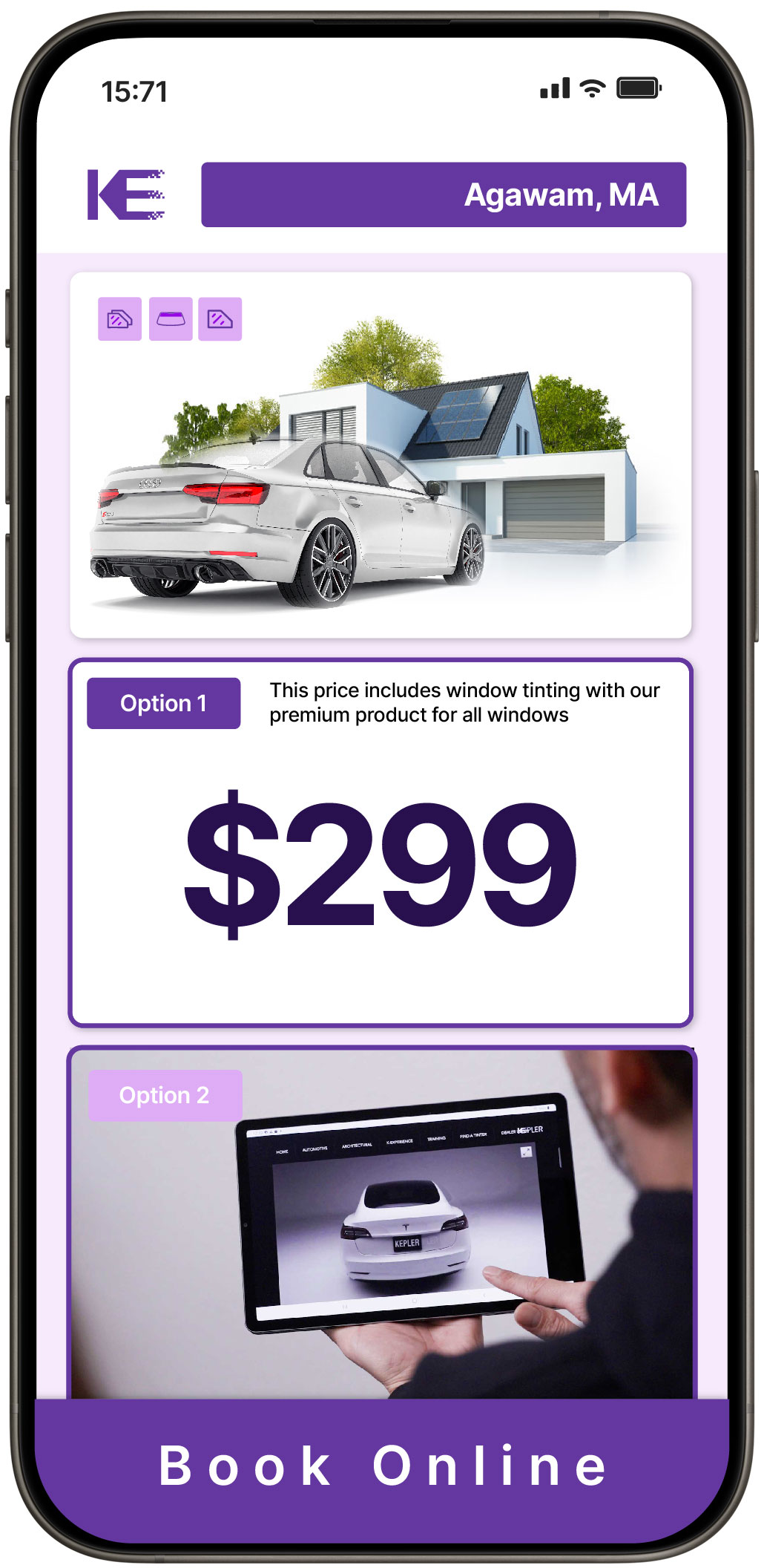 View Reasonable Tesla Window Tinting Rates in Agawam, Massachusetts