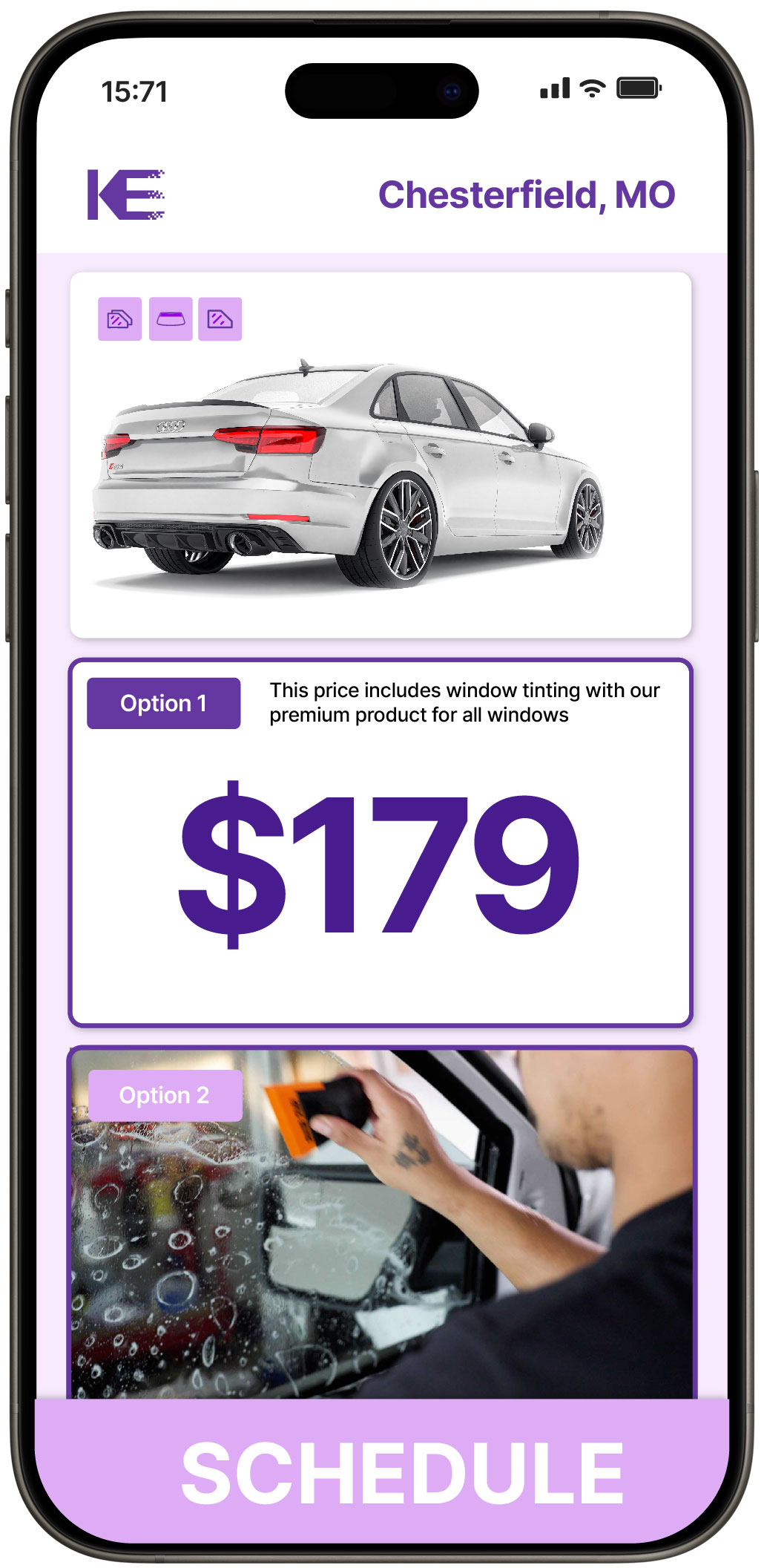 View Affordable Car Window Tinting Rates in Chesterfield, Missouri