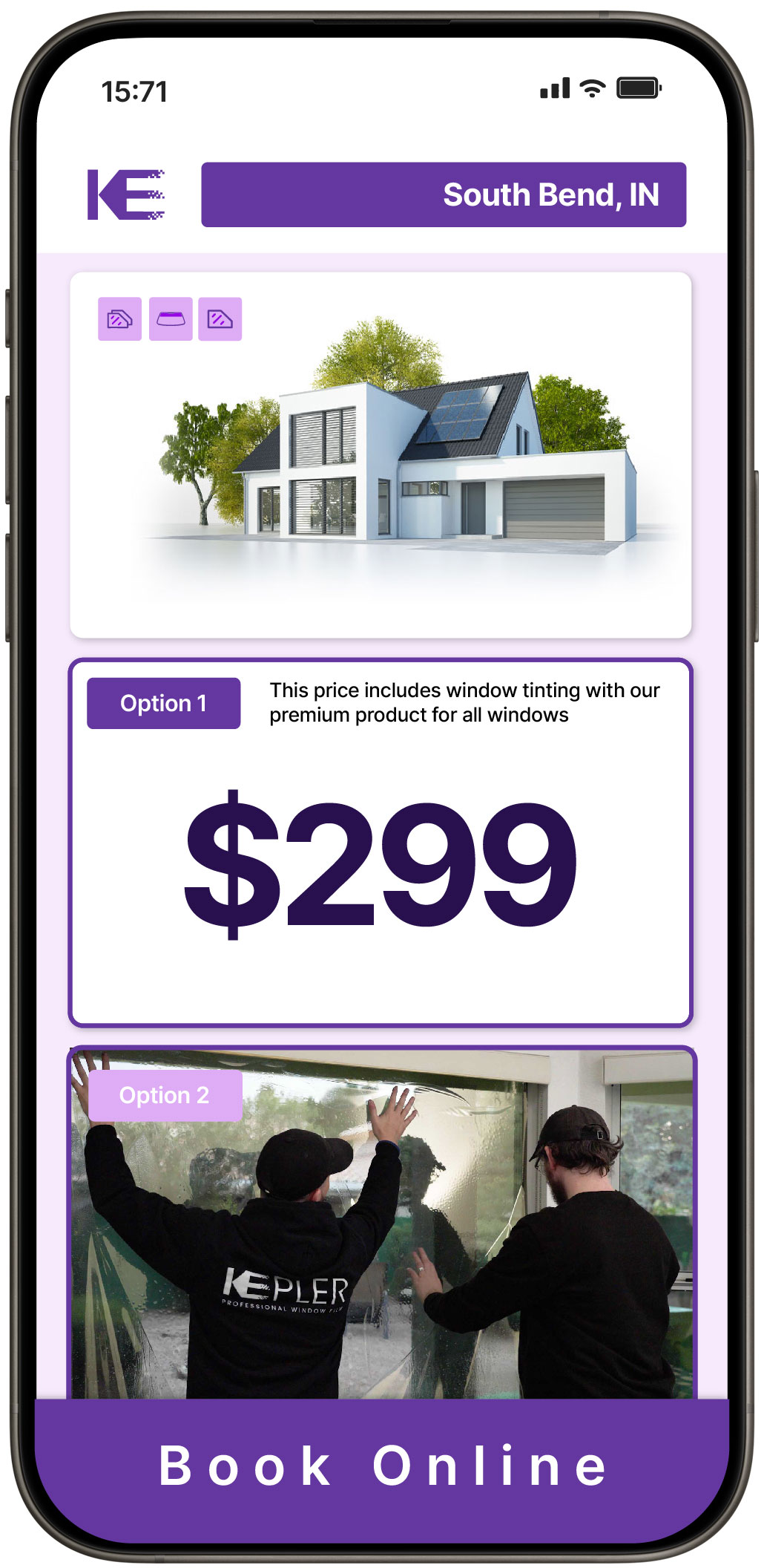 View Competitive Home Window Tinting Prices in South Bend, Indiana